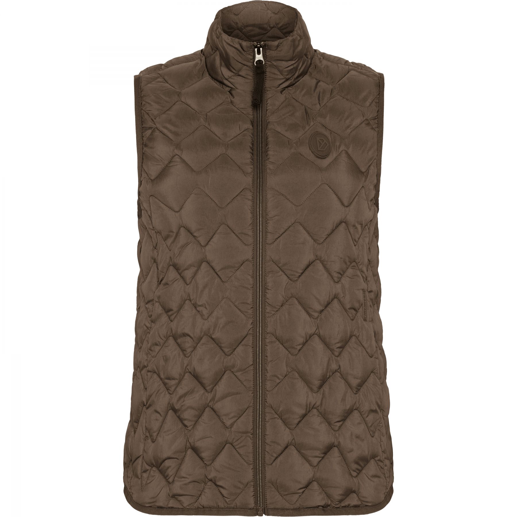 Didriksons Evy 2, chaleco acolchado sintético, mujer, mocha