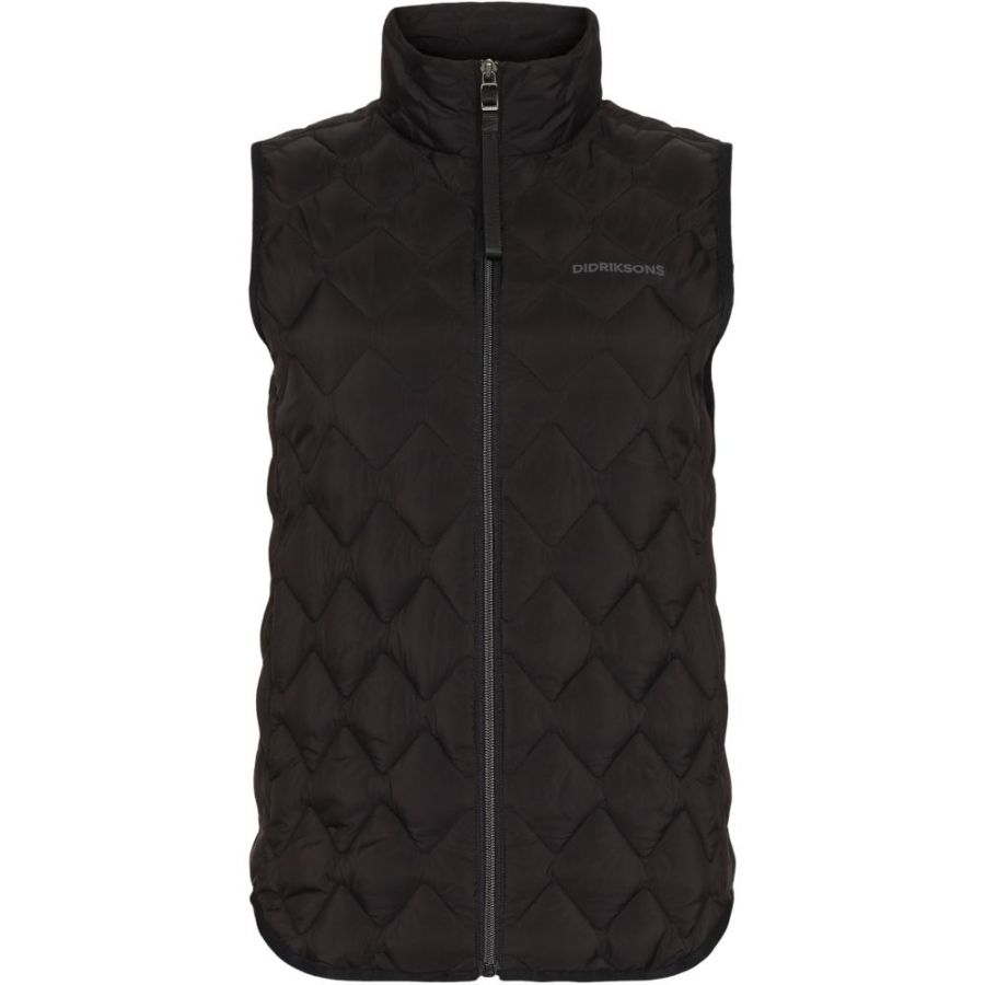 Didriksons Evy, chaleco acolchado, mujer, negra
