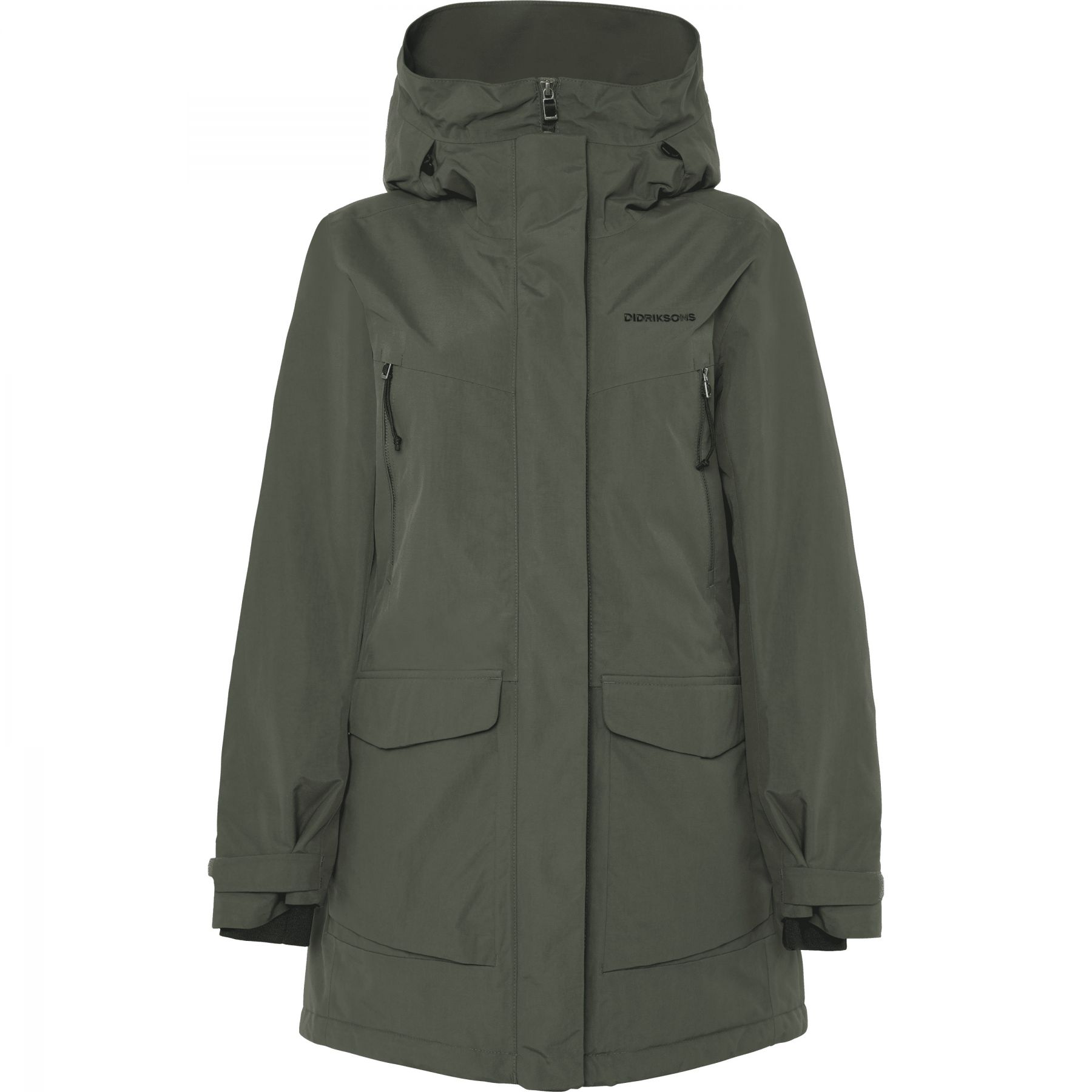 Didriksons Felia, parka, mujer, verde oscuro