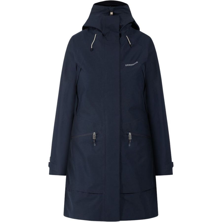 Didriksons Ilma, abrigo impermeable, mujer, azul marino