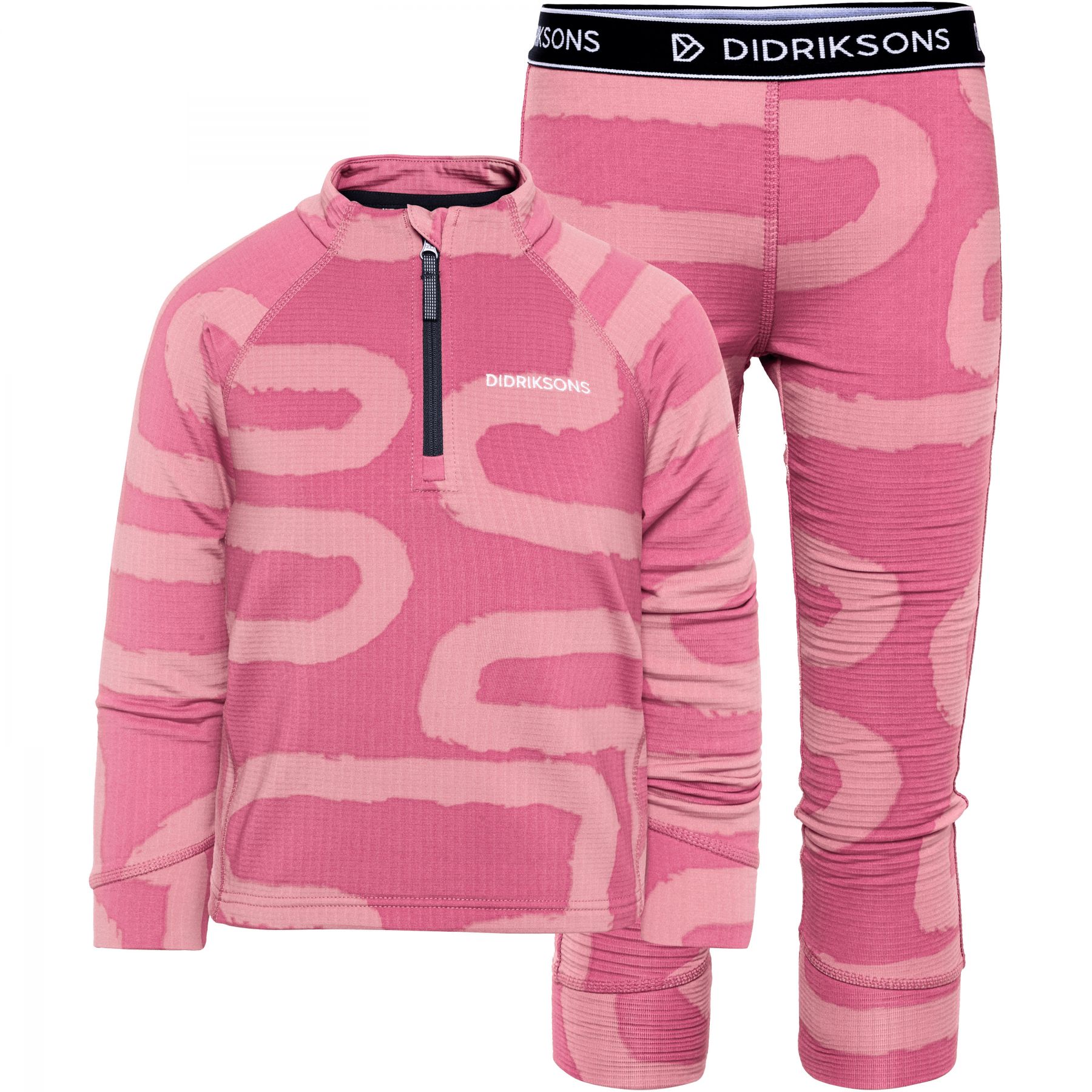 Didriksons Jadis 5, conjunto de ropa interior térmica, niños, rosa
