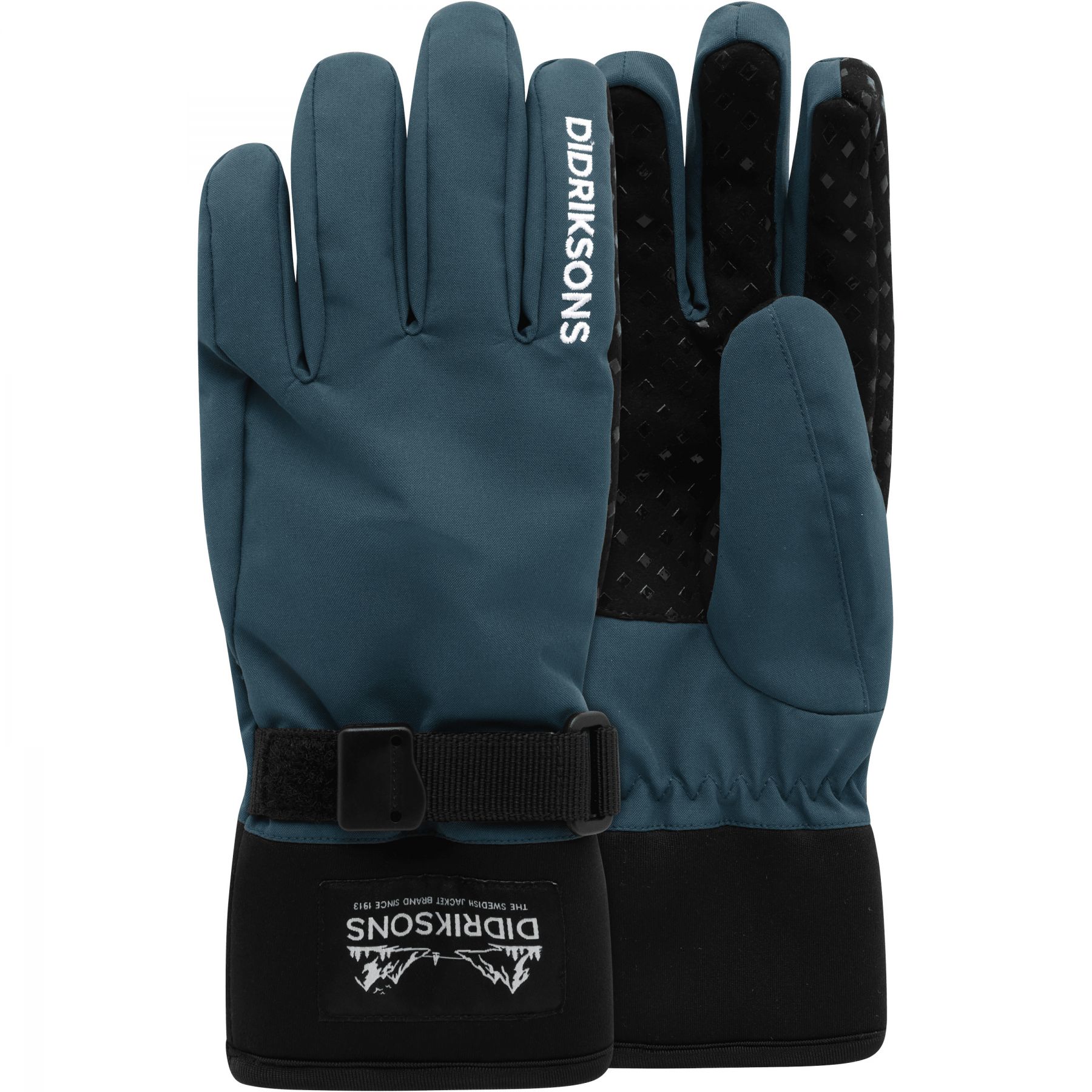 Didriksons Lovas 3, guantes de esquí, junior, azul