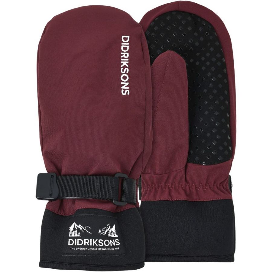 Didriksons Lovas, manoplas, junior, rojo oscuro