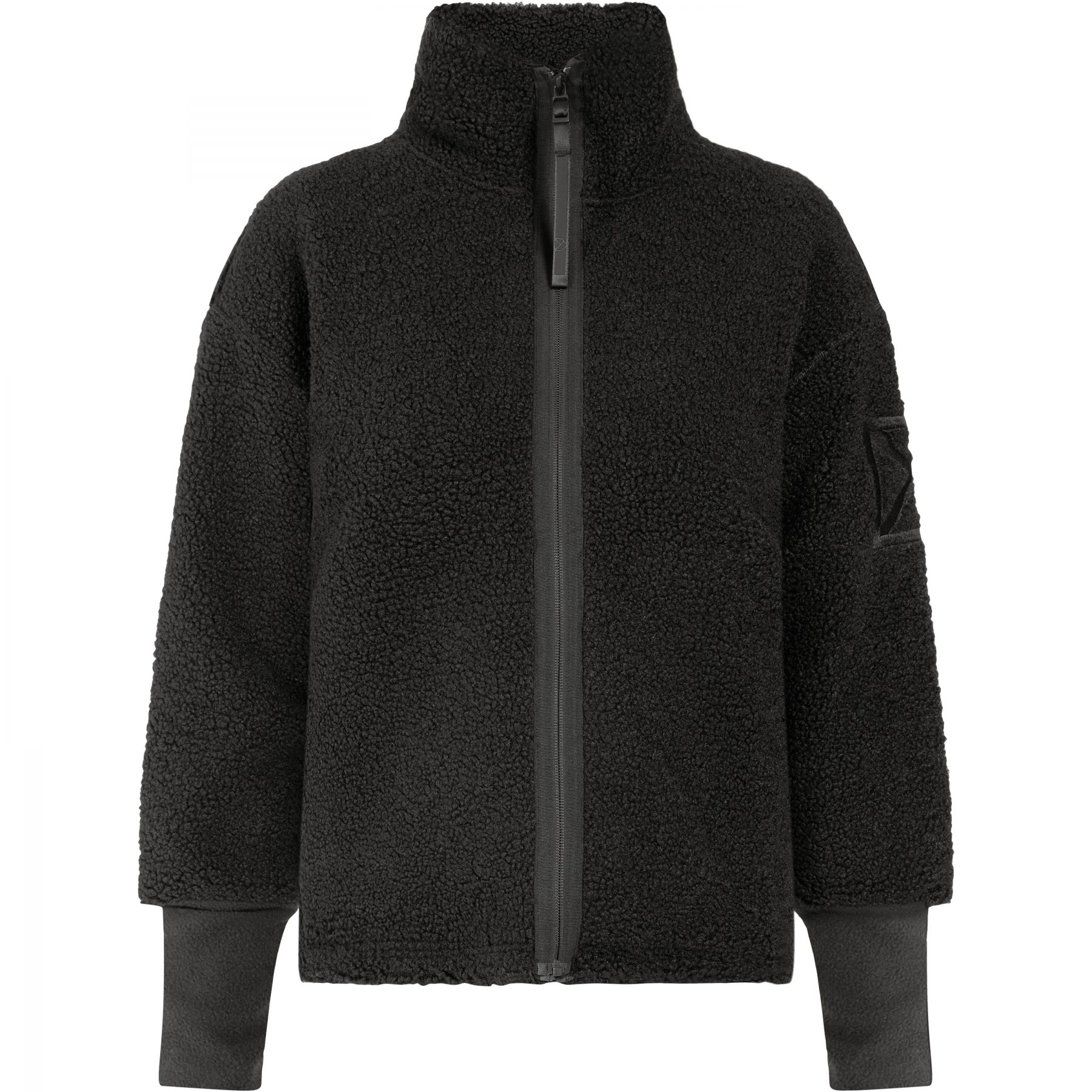Didriksons Mella FZ 3, chaqueta polar, mujer, negro