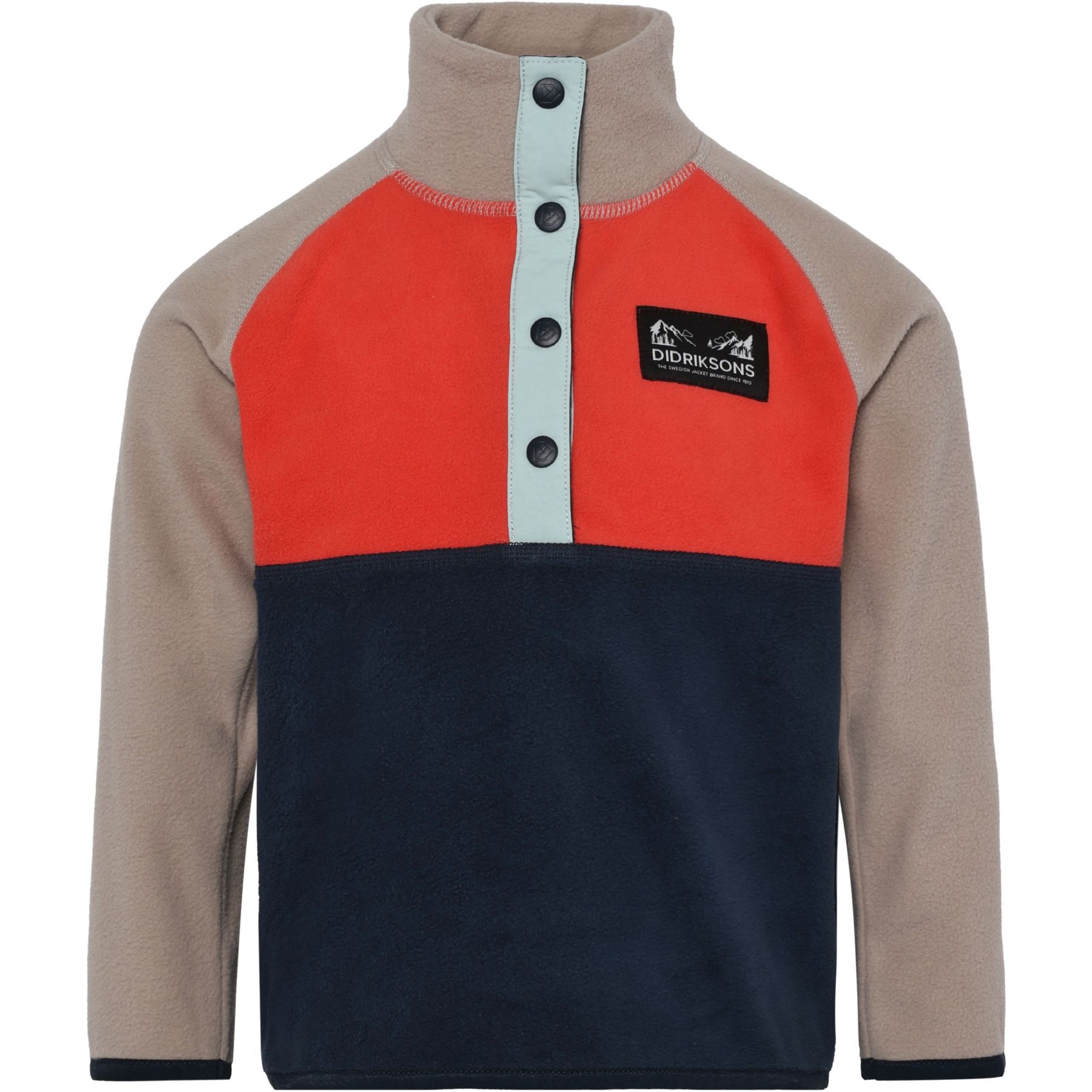 Didriksons Monte, sudadera polar, junior, naranja