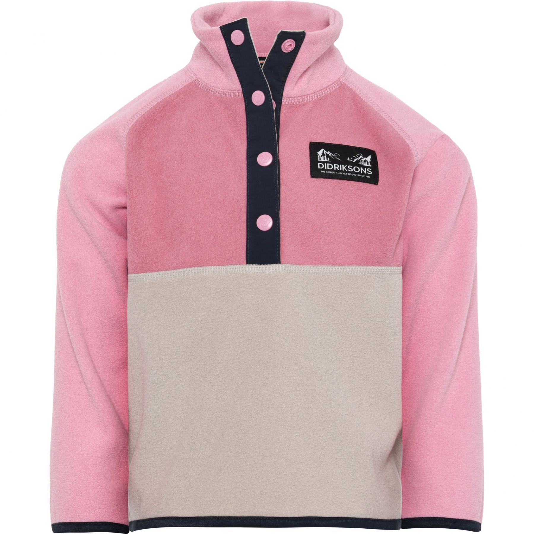 Didriksons Monte, sudadera polar, junior, rosa