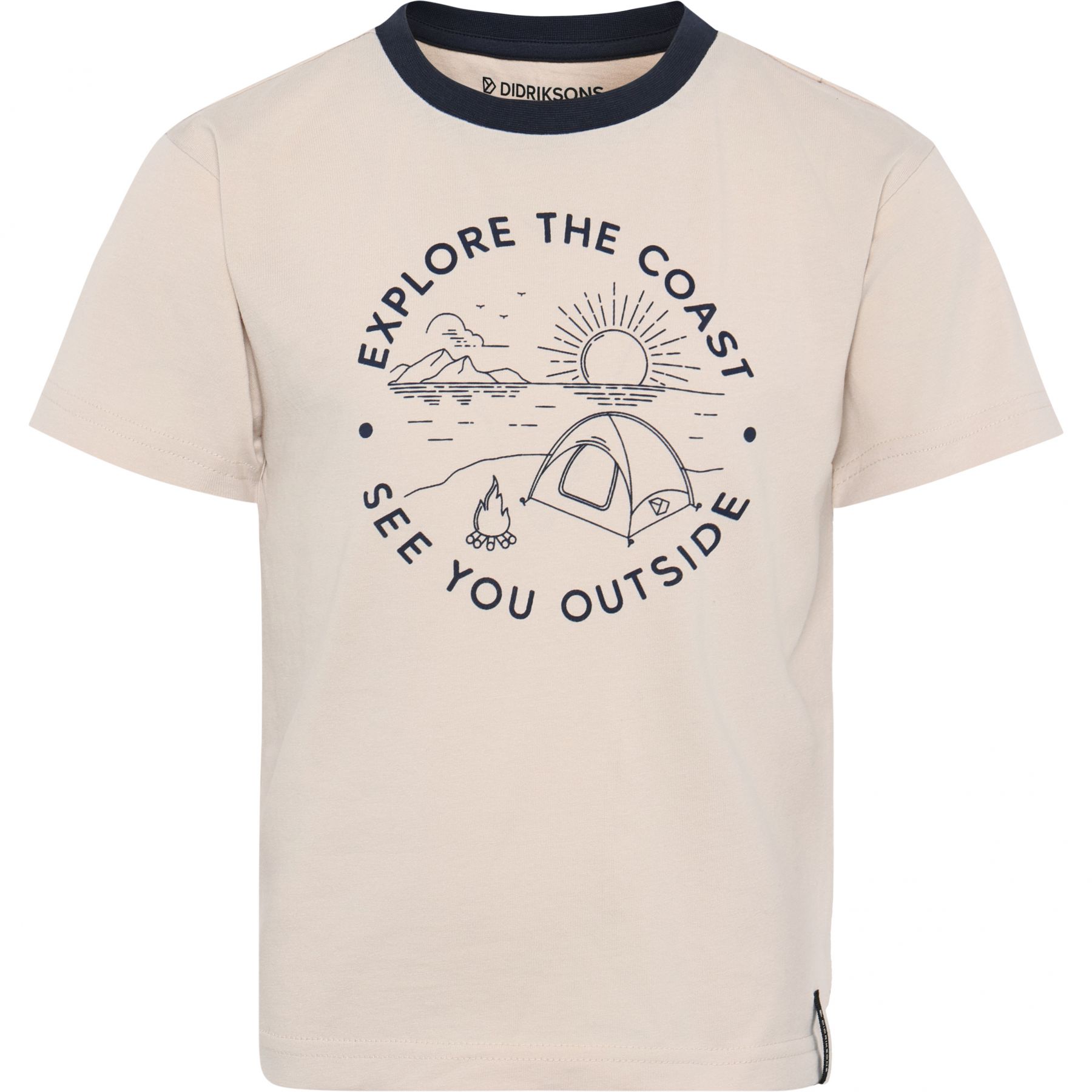 Didriksons Mynta, camiseta, junior, beige