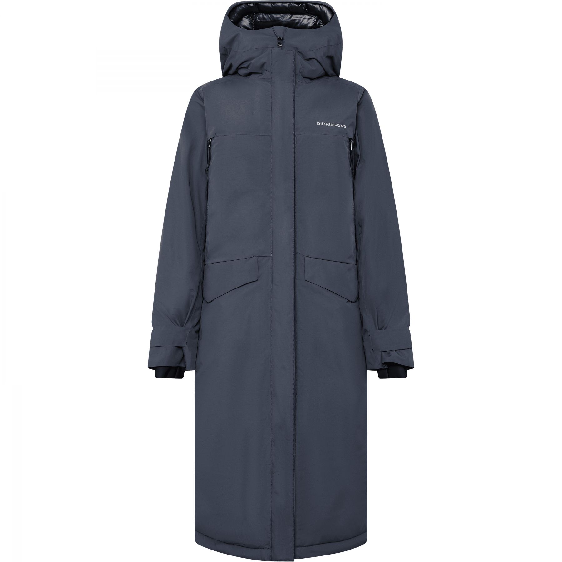 Didriksons Neja long, parka, mujer, azul