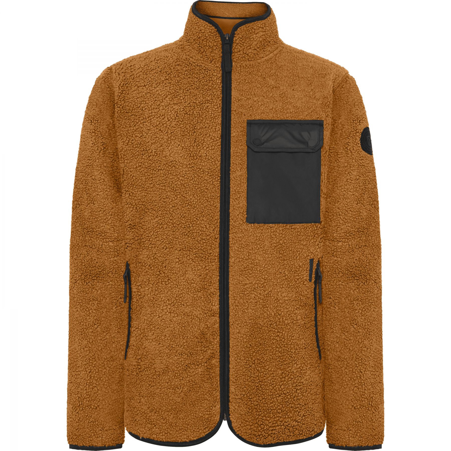 Didriksons Peter 3, chaqueta polar, hombre, spice brown