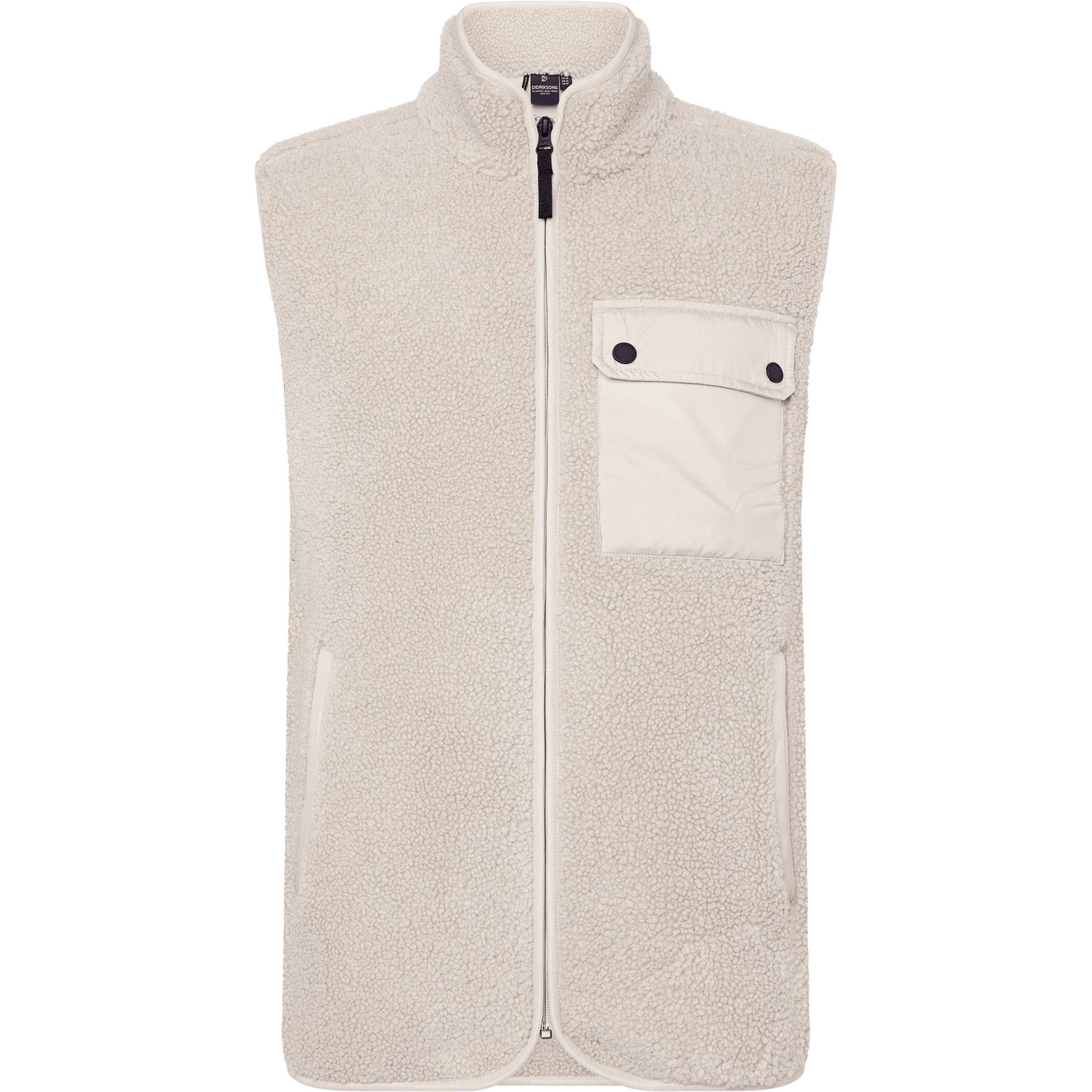 Didriksons Rasmus 2, chaleco polar, hombre, clay beige