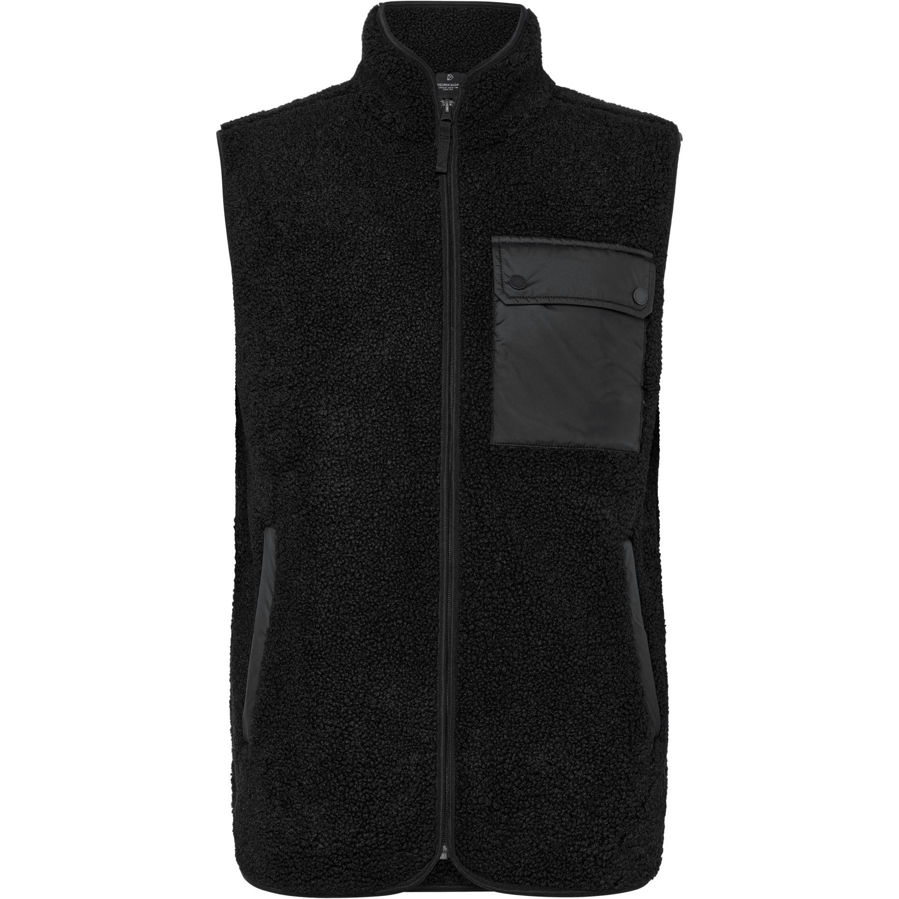 Didriksons Rasmus 2, chaleco polar, hombre, negro