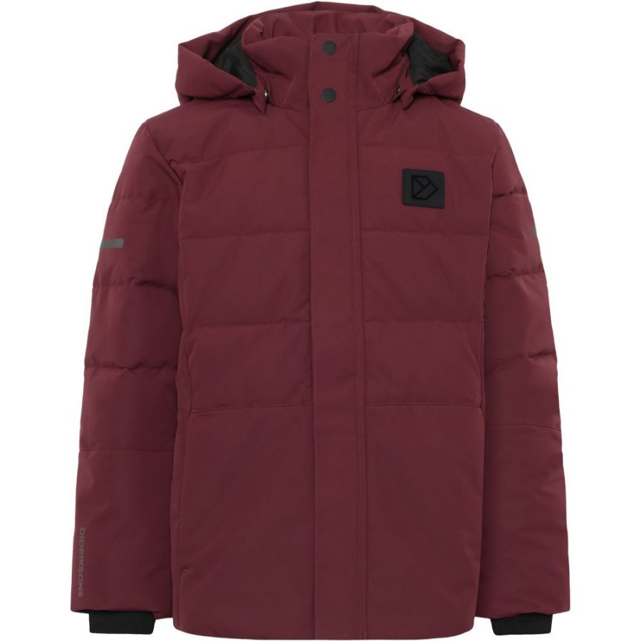 Didriksons Silikat, chaqueta de invierno, junior, rojo oscuro