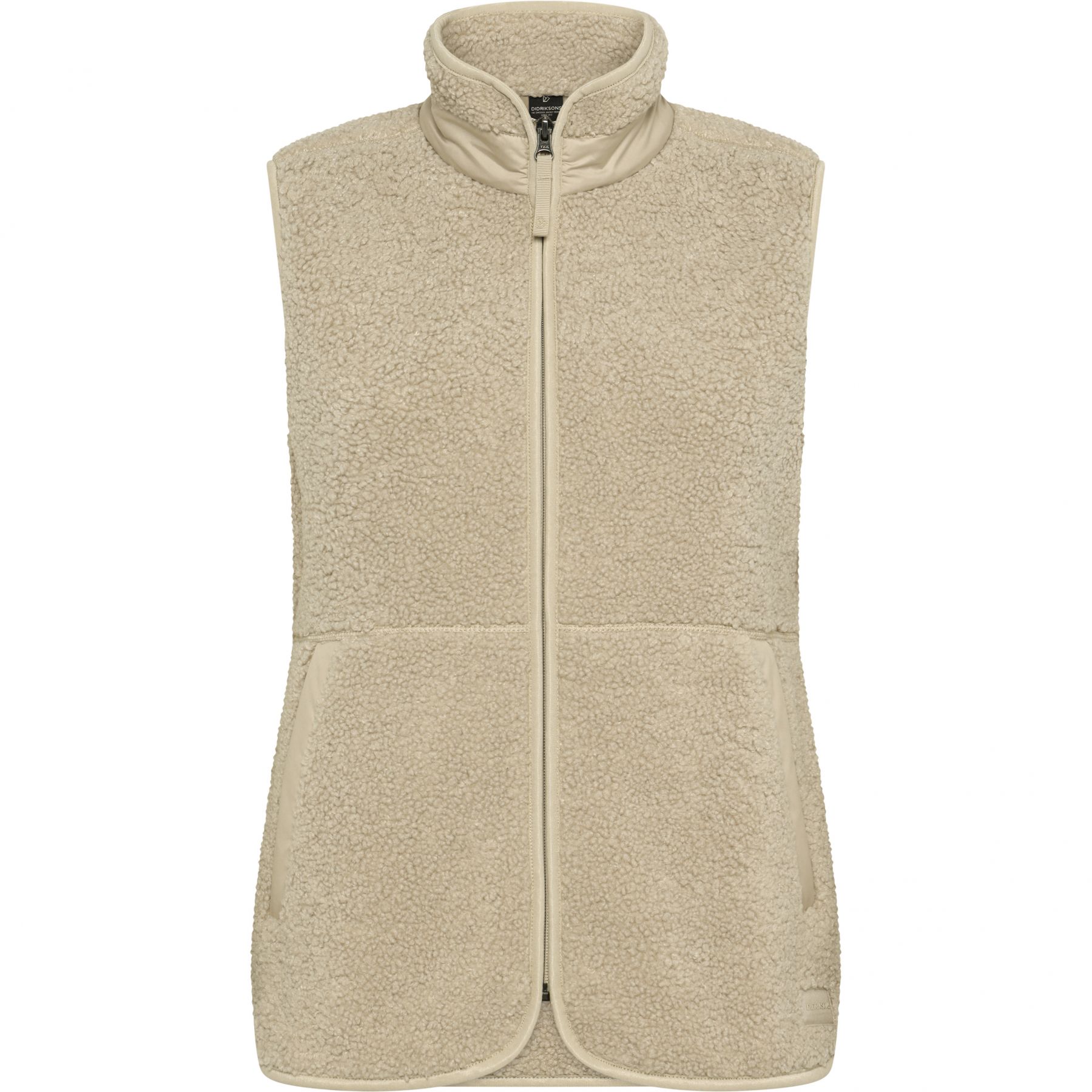 Didriksons Siv, chaleco polar, mujer, clay beige