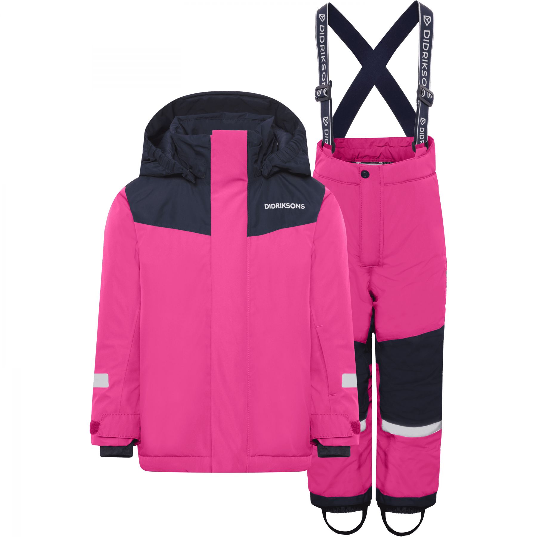 Didriksons Skare 2, conjunto de esquí, niños, rosa
