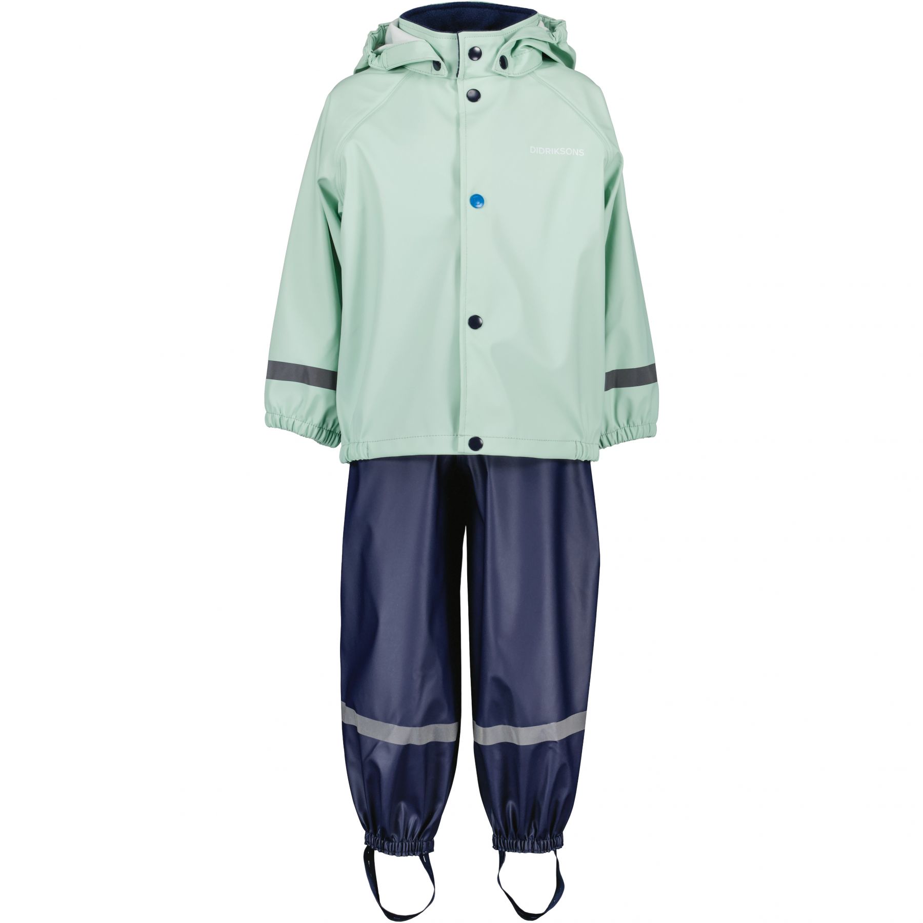Didriksons Slaskeman, traje de lluvia, junior, menta/azul oscuro