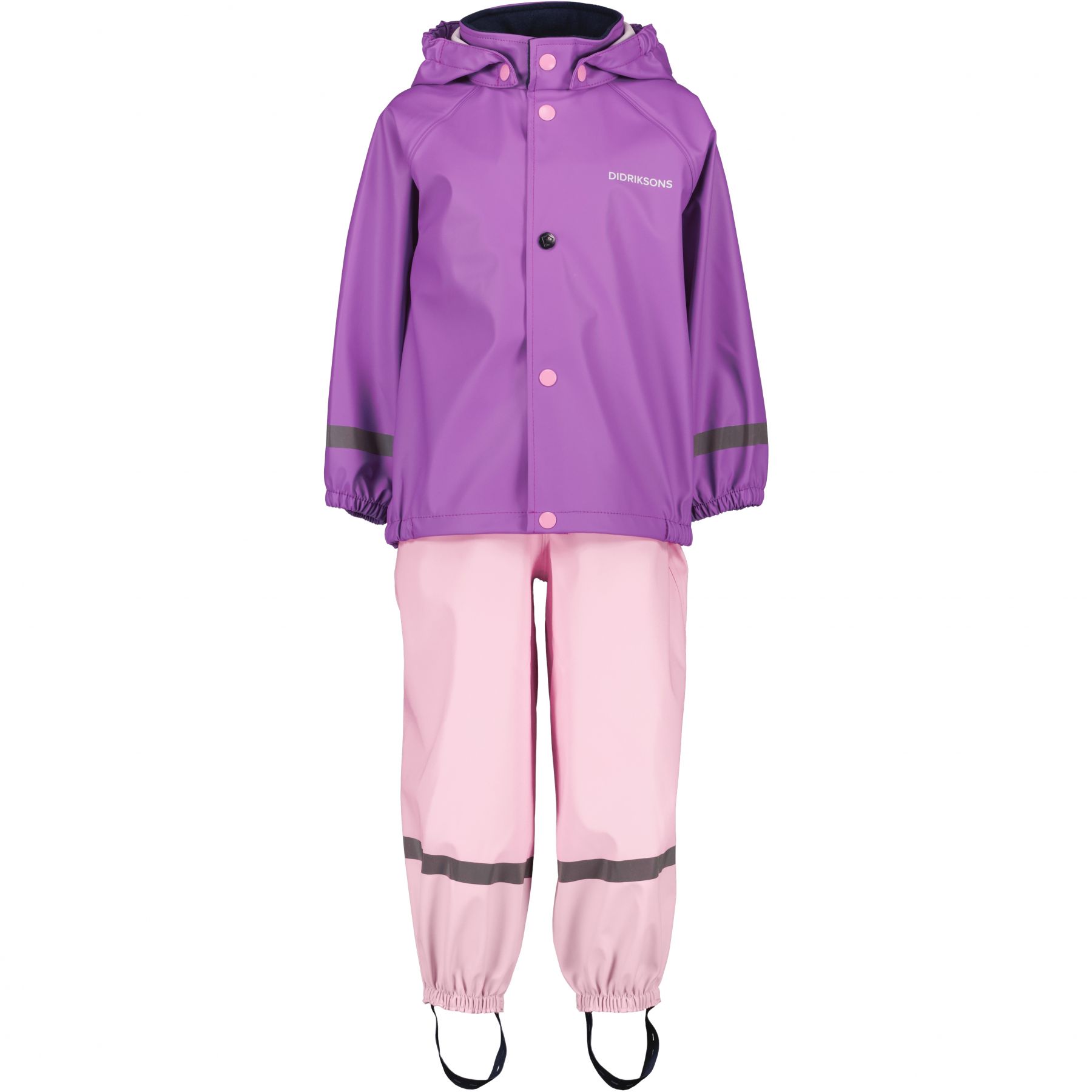 Didriksons Slaskeman, traje de lluvia, junior, morado/rosa
