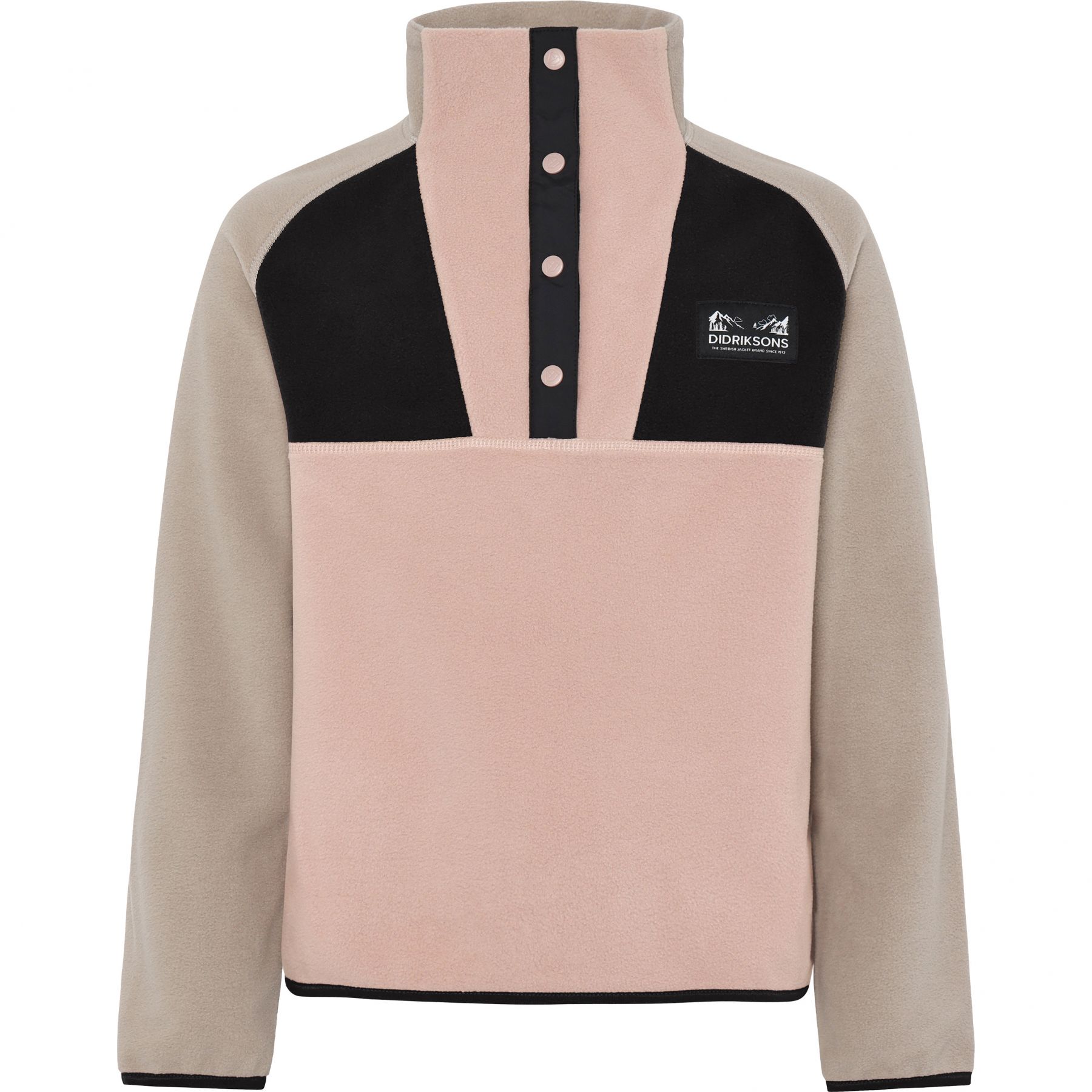Didriksons Yokto, sudadera polar, junior, rosa