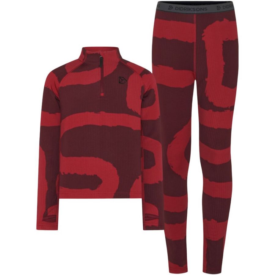 Didriksons Yotta, conjunto, junior, rojo oscuro