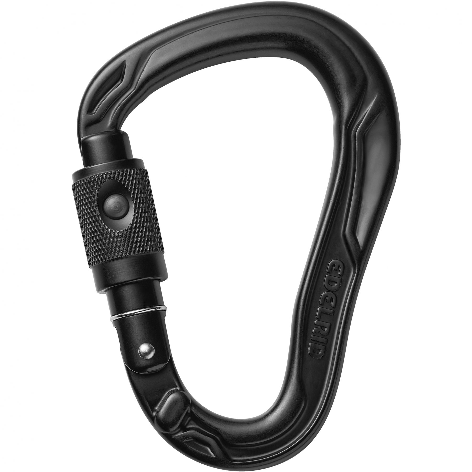 Edelrid HMS Bullet PermaLock Mosquetón, unisex, negro