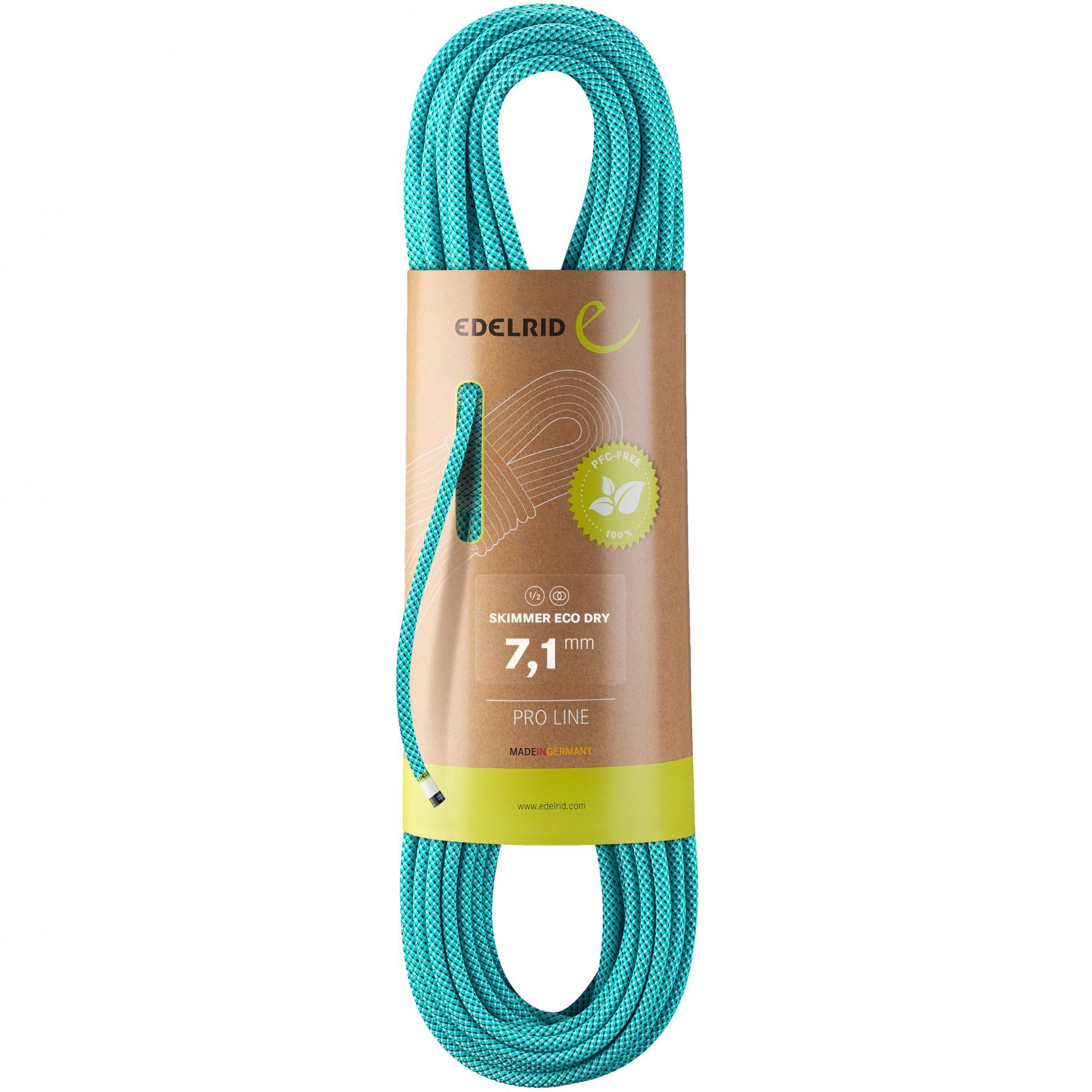 Edelrid Skimmer Eco Dry 7,1mm, cuerda de escalada, azul