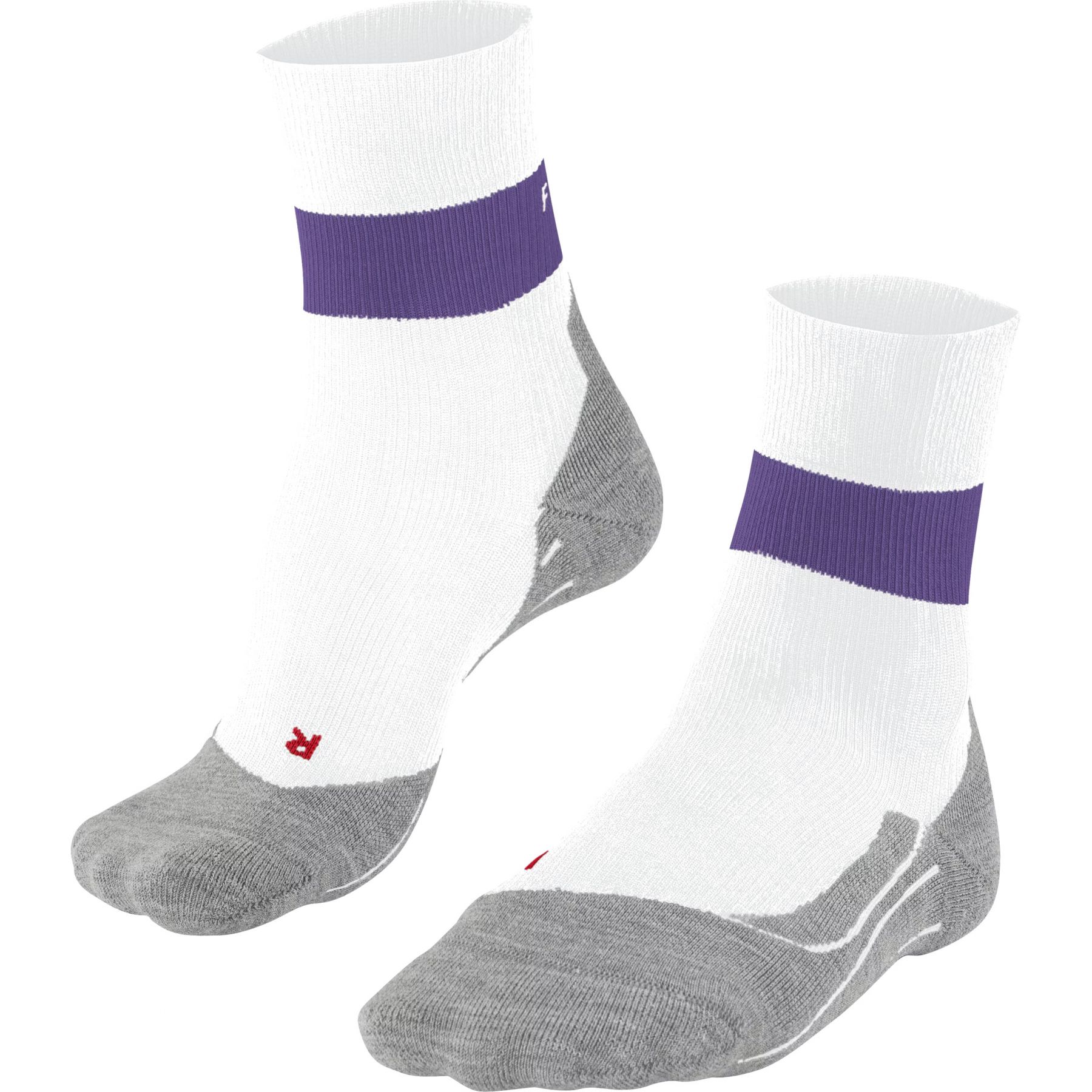 Falke RU Compression Stabilizing, calcetines de running, mujer, blanco/lila