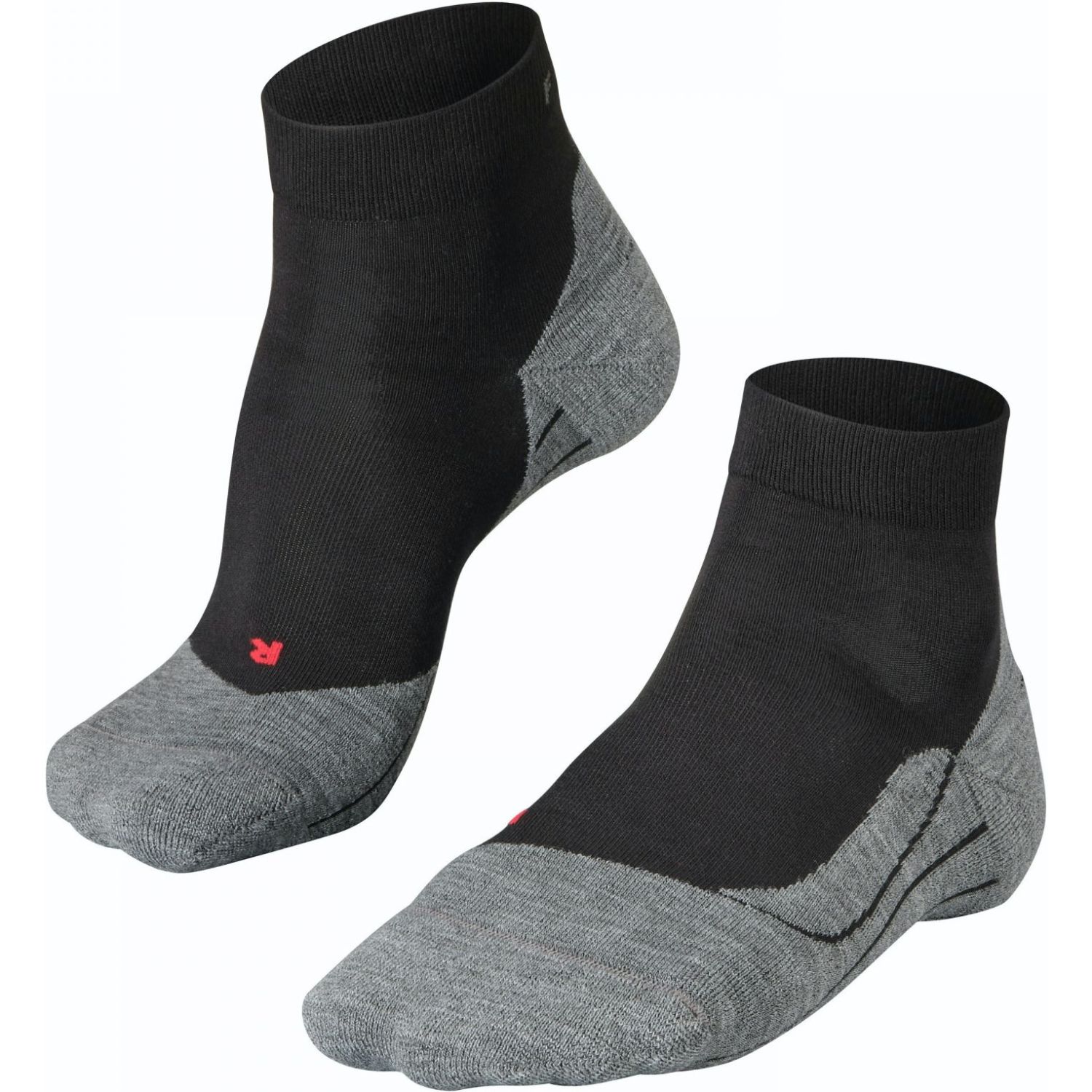 Falke RU4, calcetines de running, cortos, mujer, negro