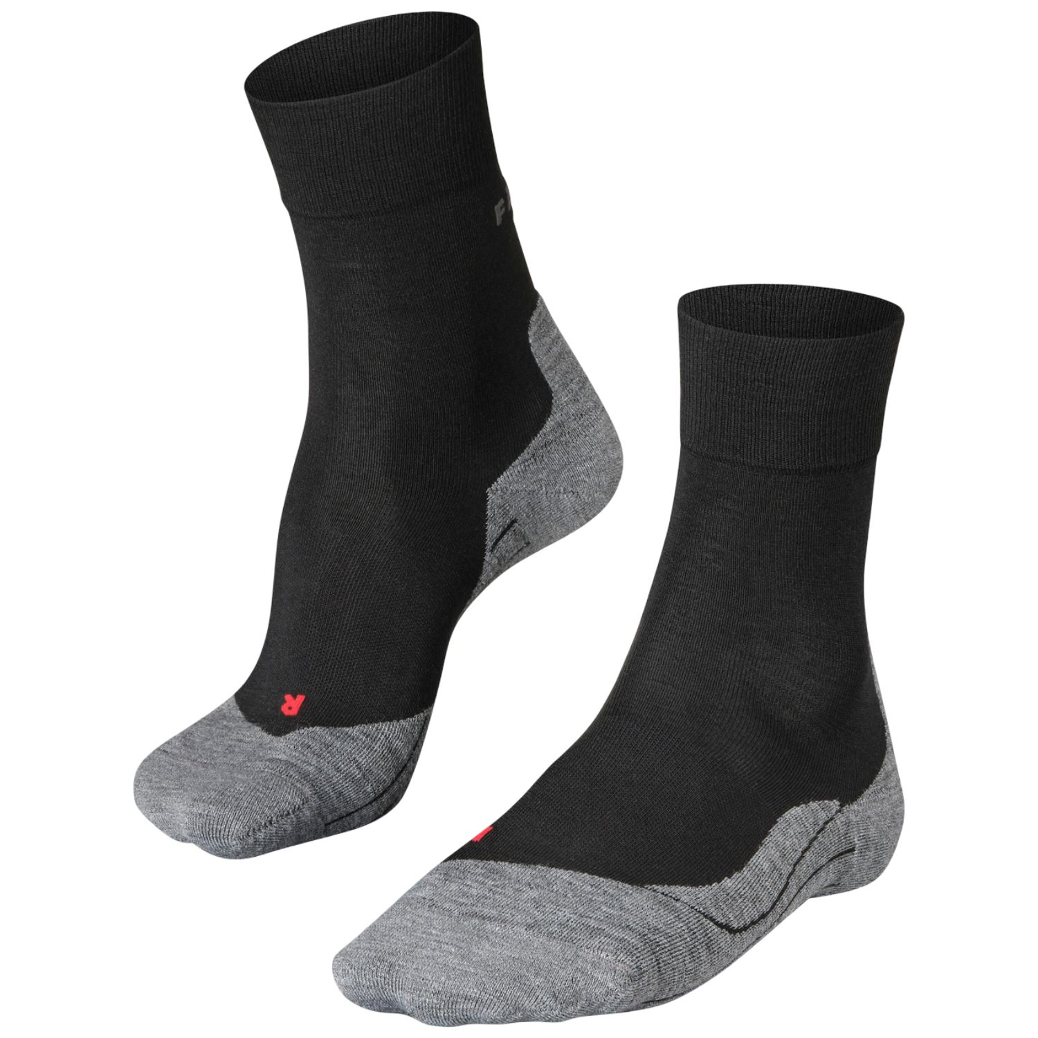 Falke RU4 Wool, calcetines de correr, hombre, negro