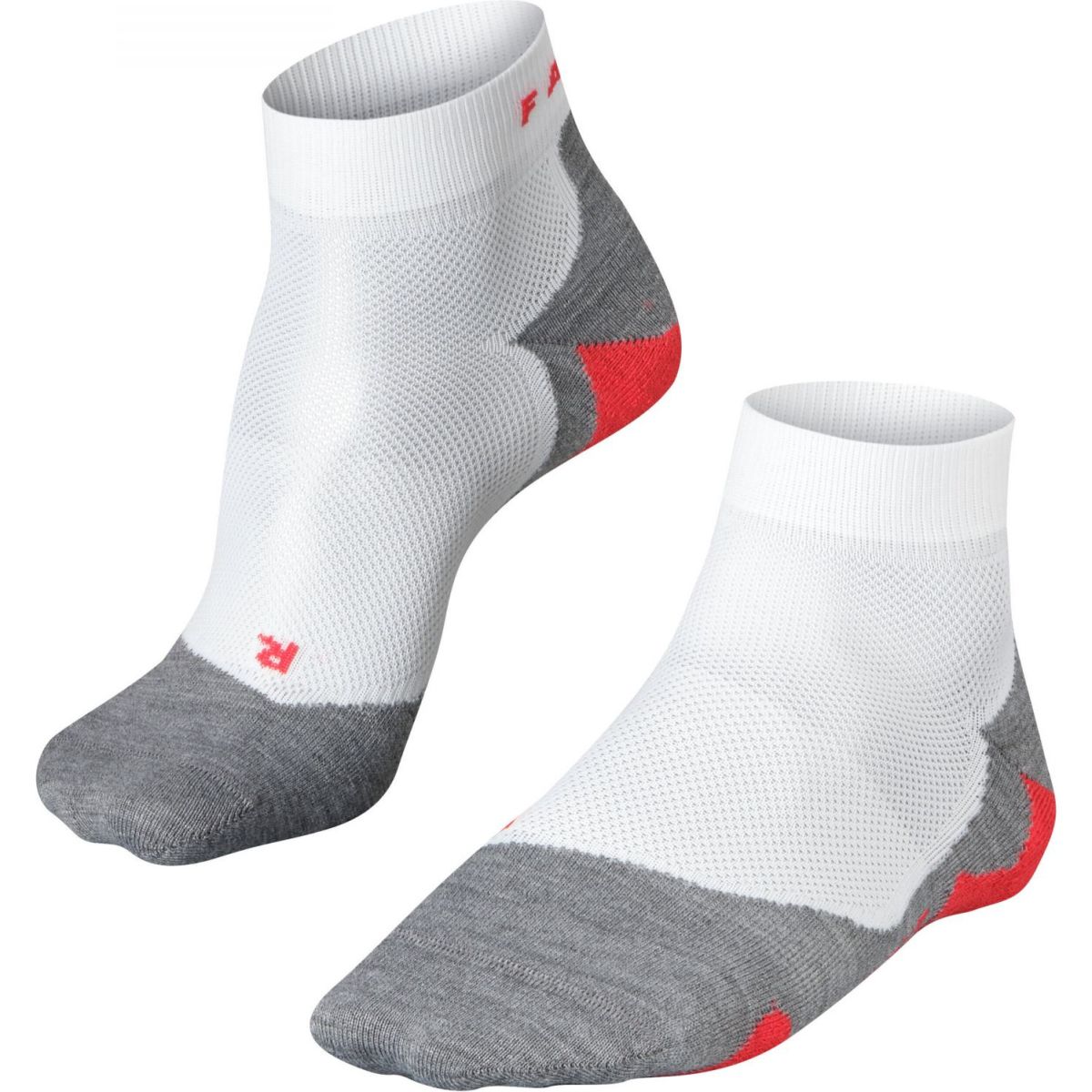 Falke RU5 Lightweight Short, calcetines de running hombre, blanco