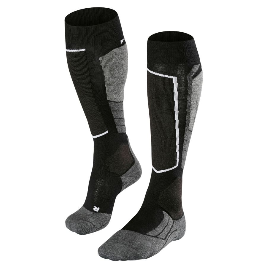 Falke SK2 Calcetines de esquí de lana, hombres, negro