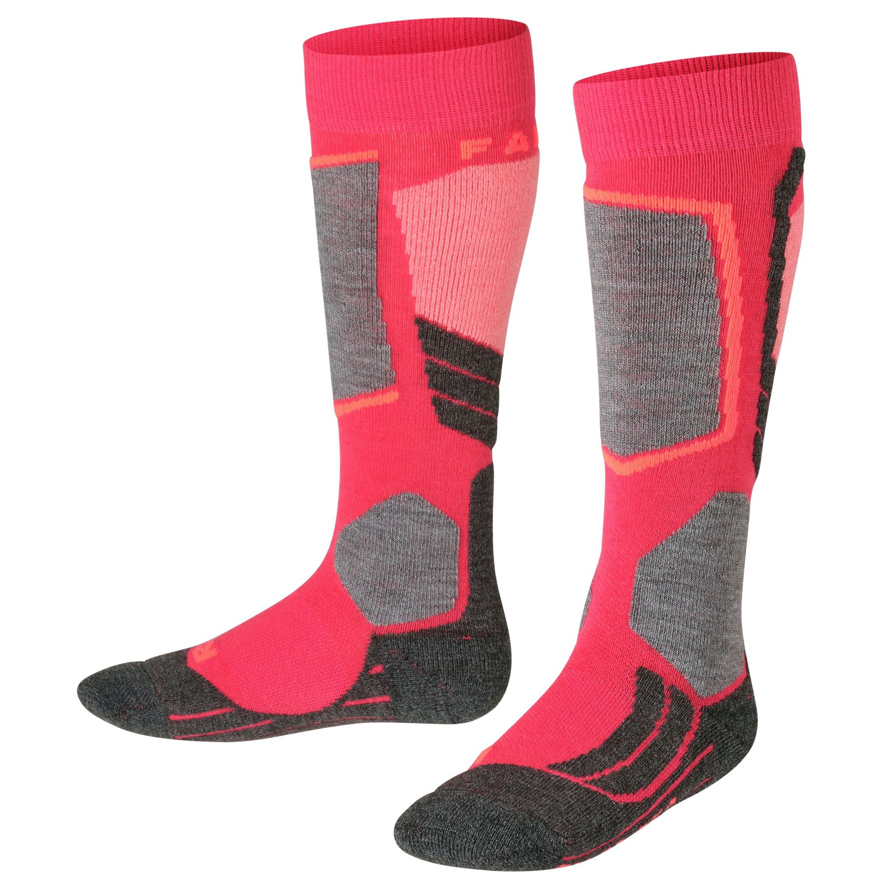Falke SK2 calcetines de esquí, niños, rojo