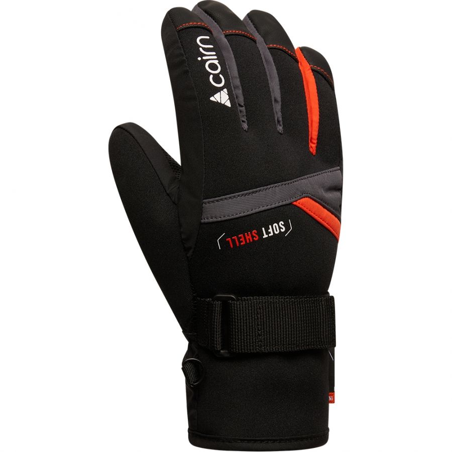 Guantes Cairn Styl C-tex, junior, grafito escarlata