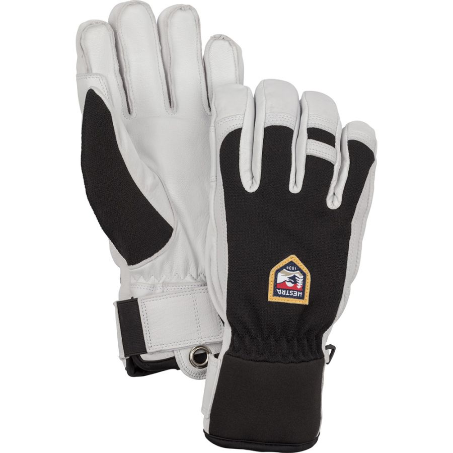 Guantes de esquí Hestra Army Leather Patrol, negros