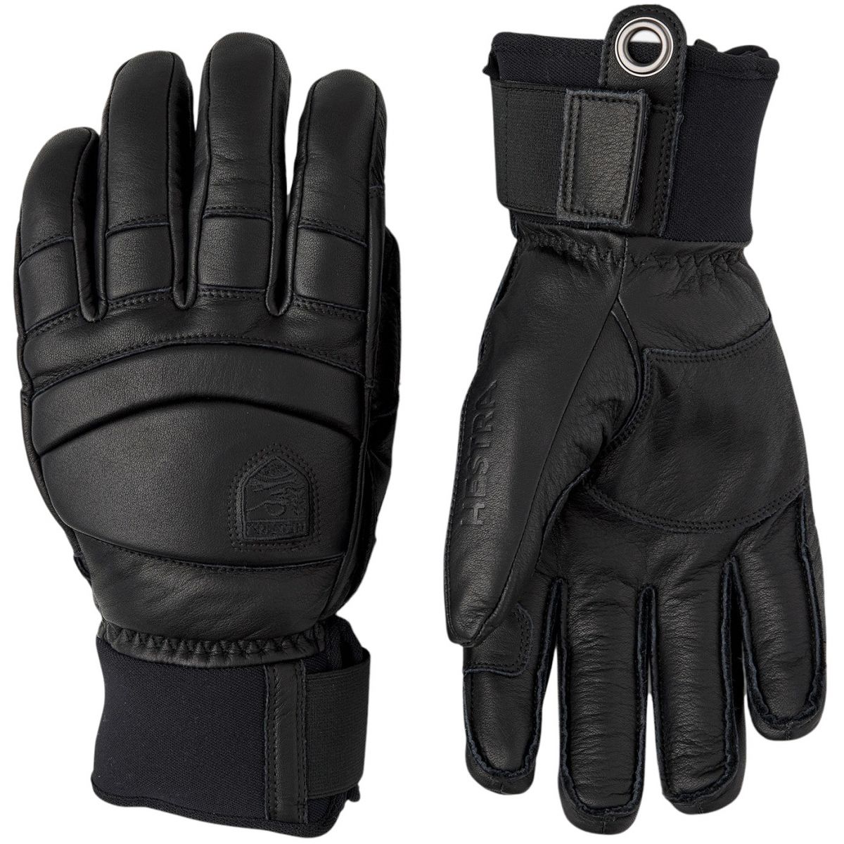 Guantes de esquí Hestra Fall Line, negro/negro