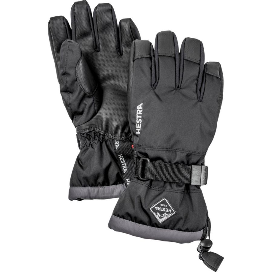Guantes de esquí Hestra Gauntlet, junior, negros