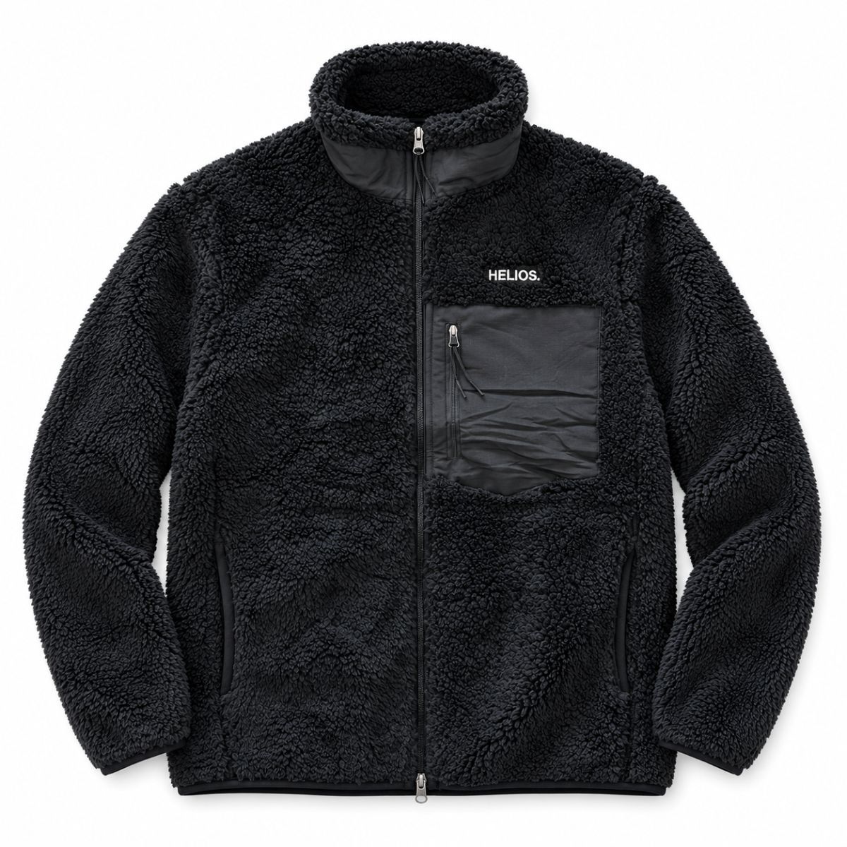 HELIOS Fjord Quilted, forro polar, negro