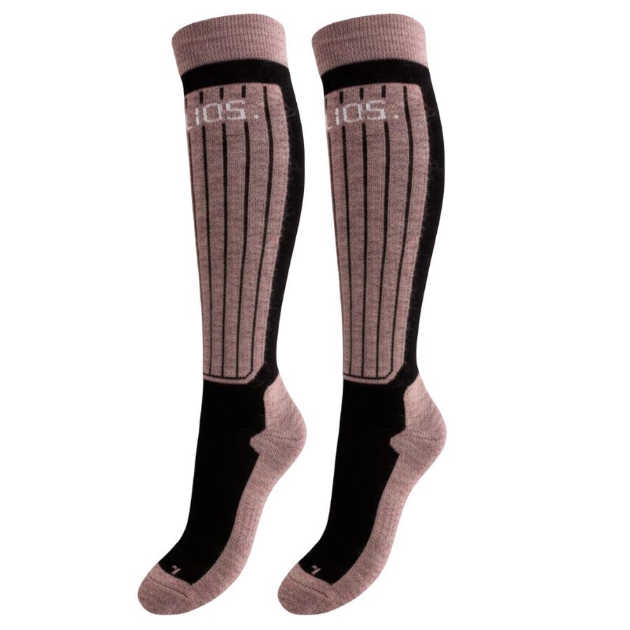 Helios Merino One 60, calcetines de esquí, 2 pares, rosa