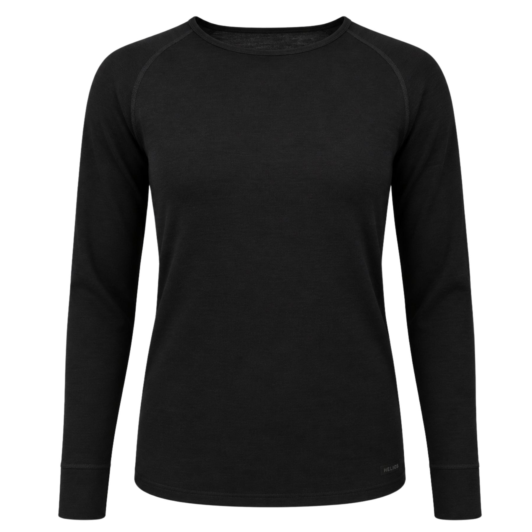Helios Merino One, camiseta interior de esquí para mujer, negra