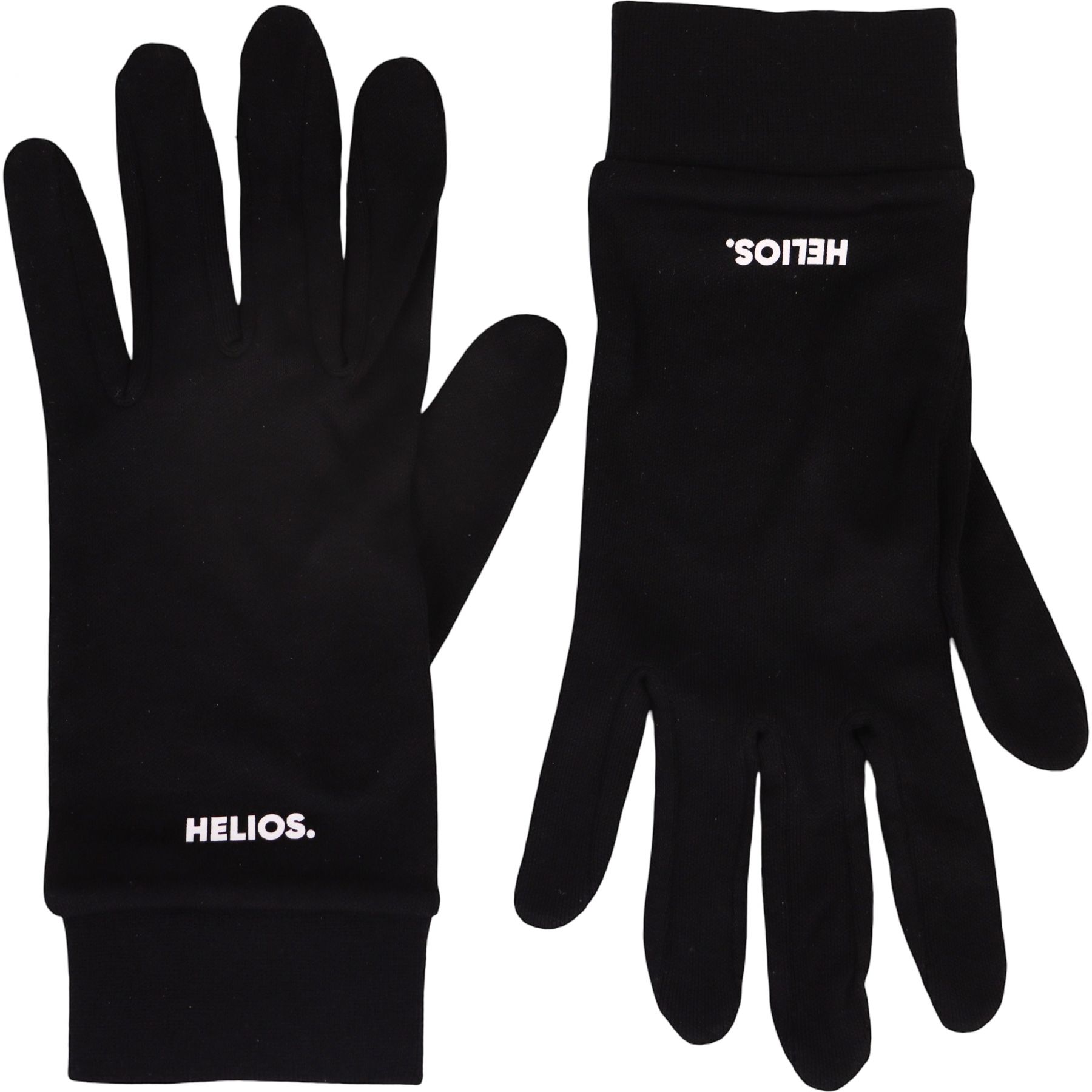 Helios Silk Glove, guantes interiores, negro