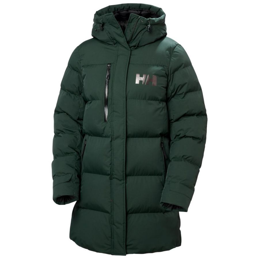 Chaqueta con capucha Helly Hansen Adore Puffy Parka verde oscuro grisáceo mujer
