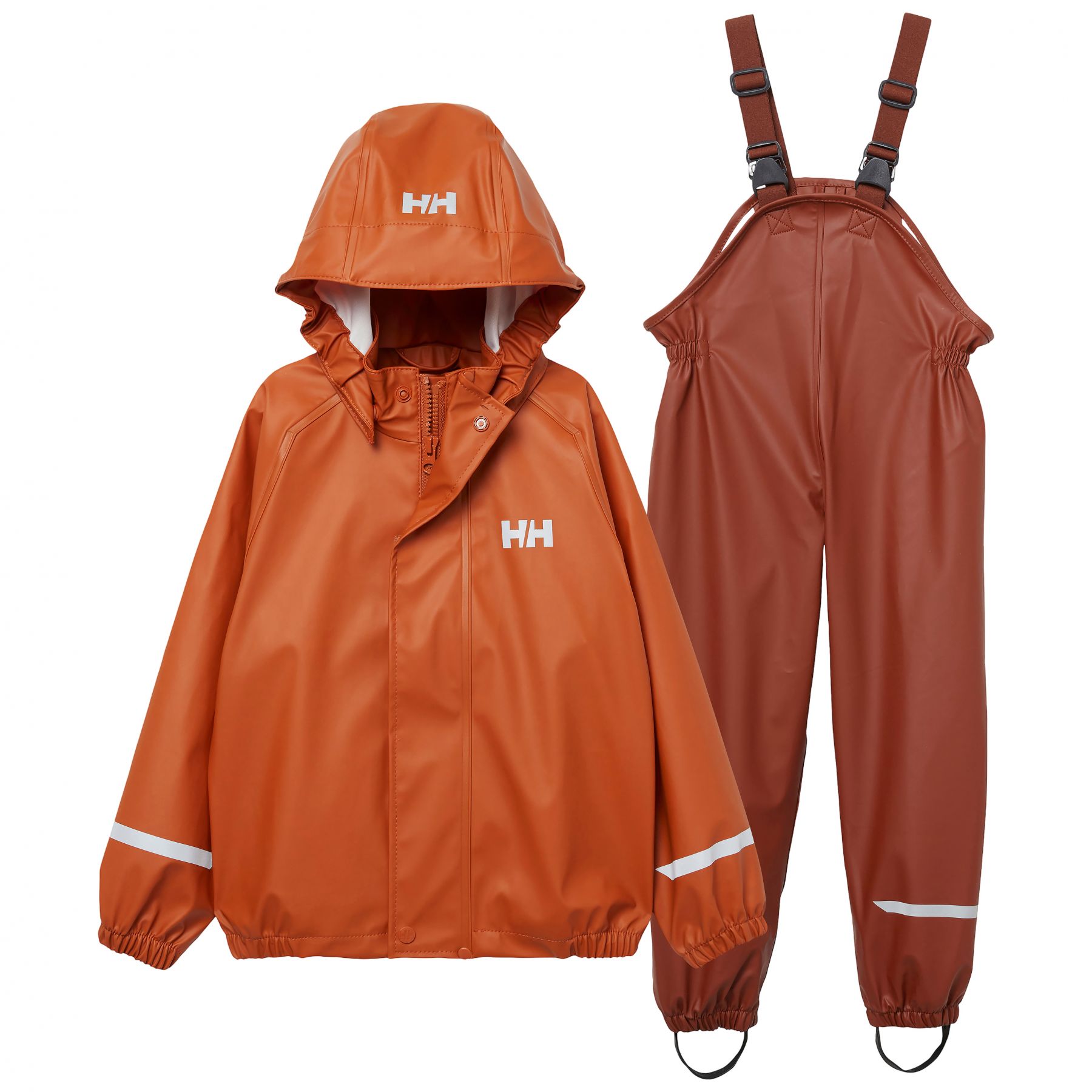 Conjunto de lluvia chaqueta y pantalones con tirantes para niños Helly Hansen Bergen 2.0