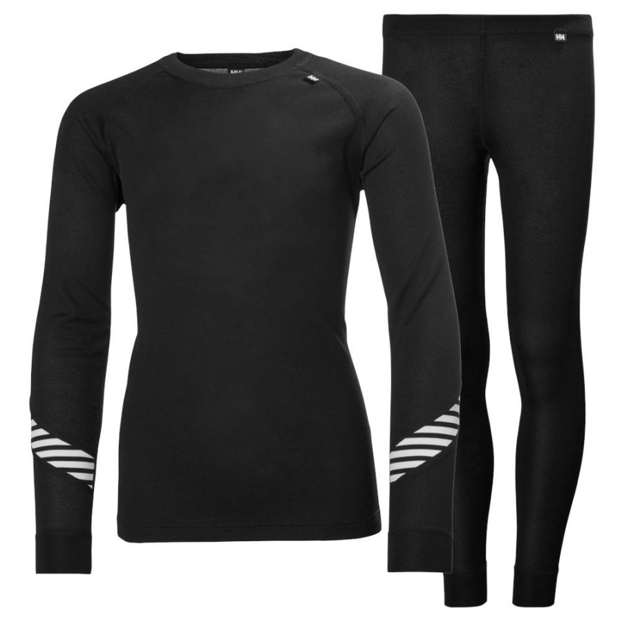 Helly Hansen HH Lifa, conjunto, junior, negro
