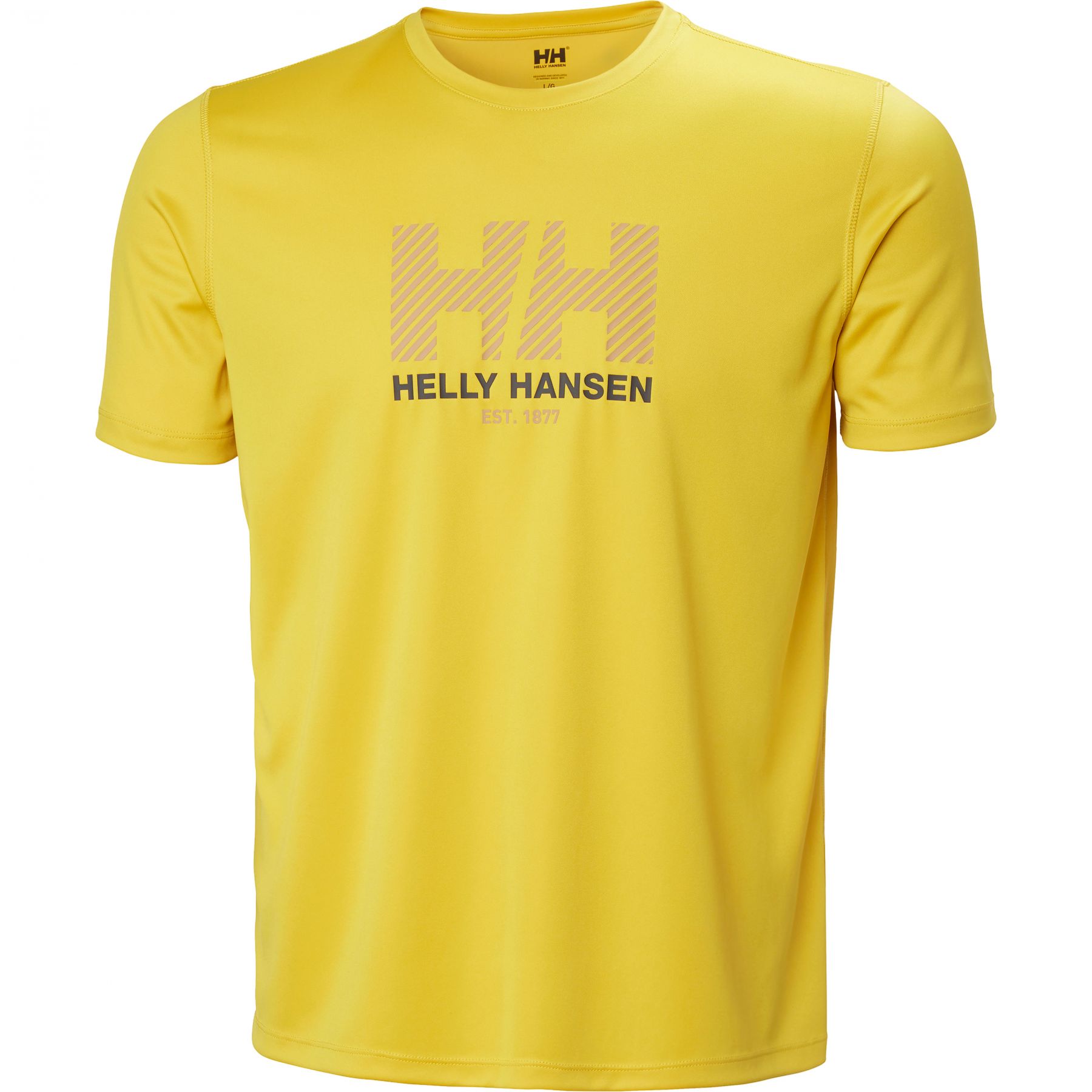 Helly Hansen HH Tech Graphic T-Shirt 2.0, hombre, amarillo