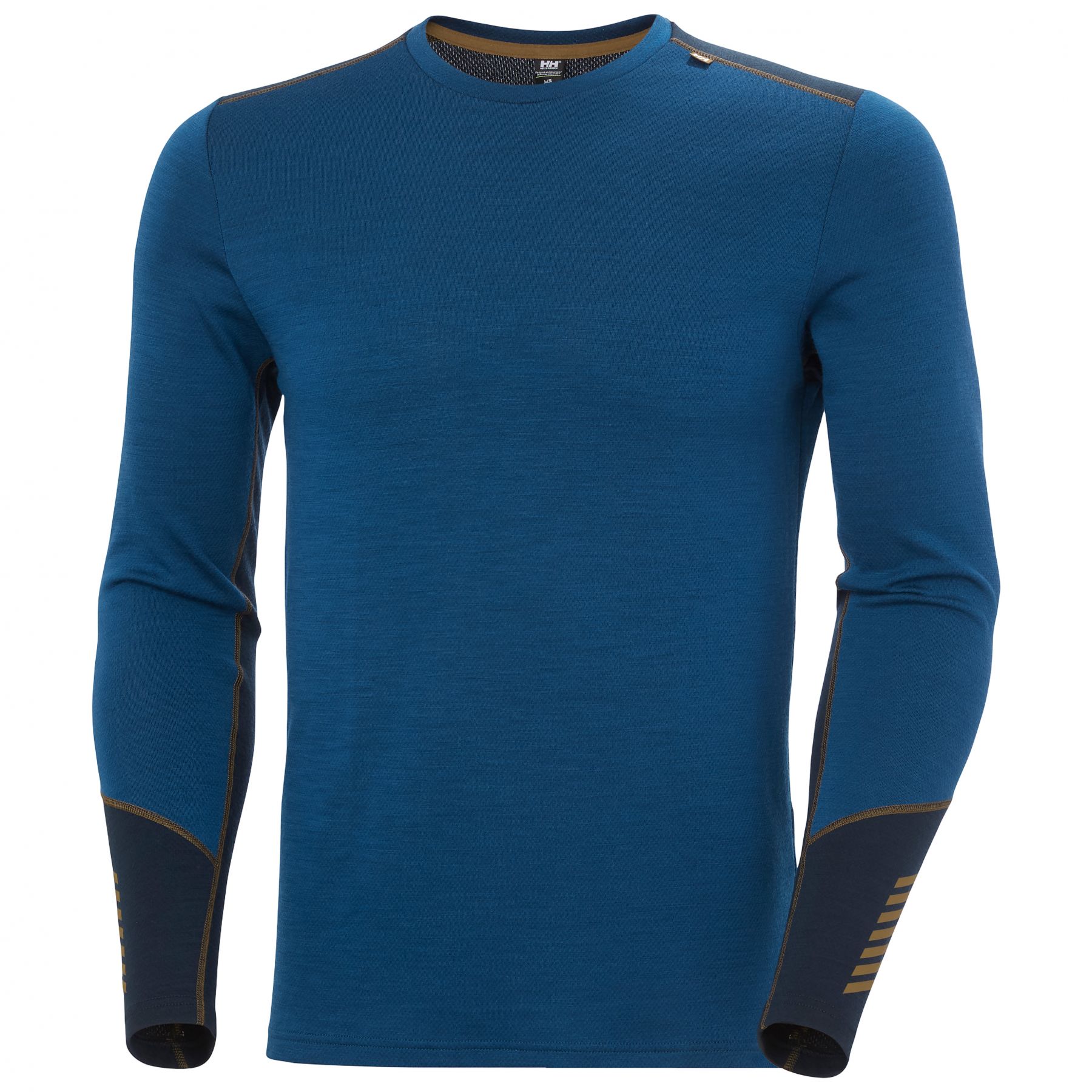 Helly Hansen Lifa Merino de peso medio de cuello redondo, hombre, azul