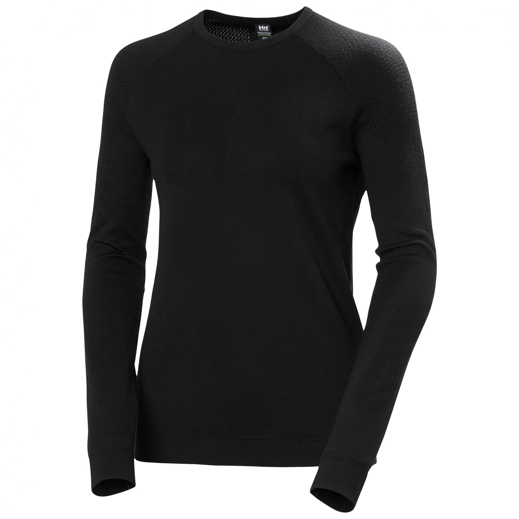 Helly Hansen Lifa Merino Knitevo Crew, mujer, negro
