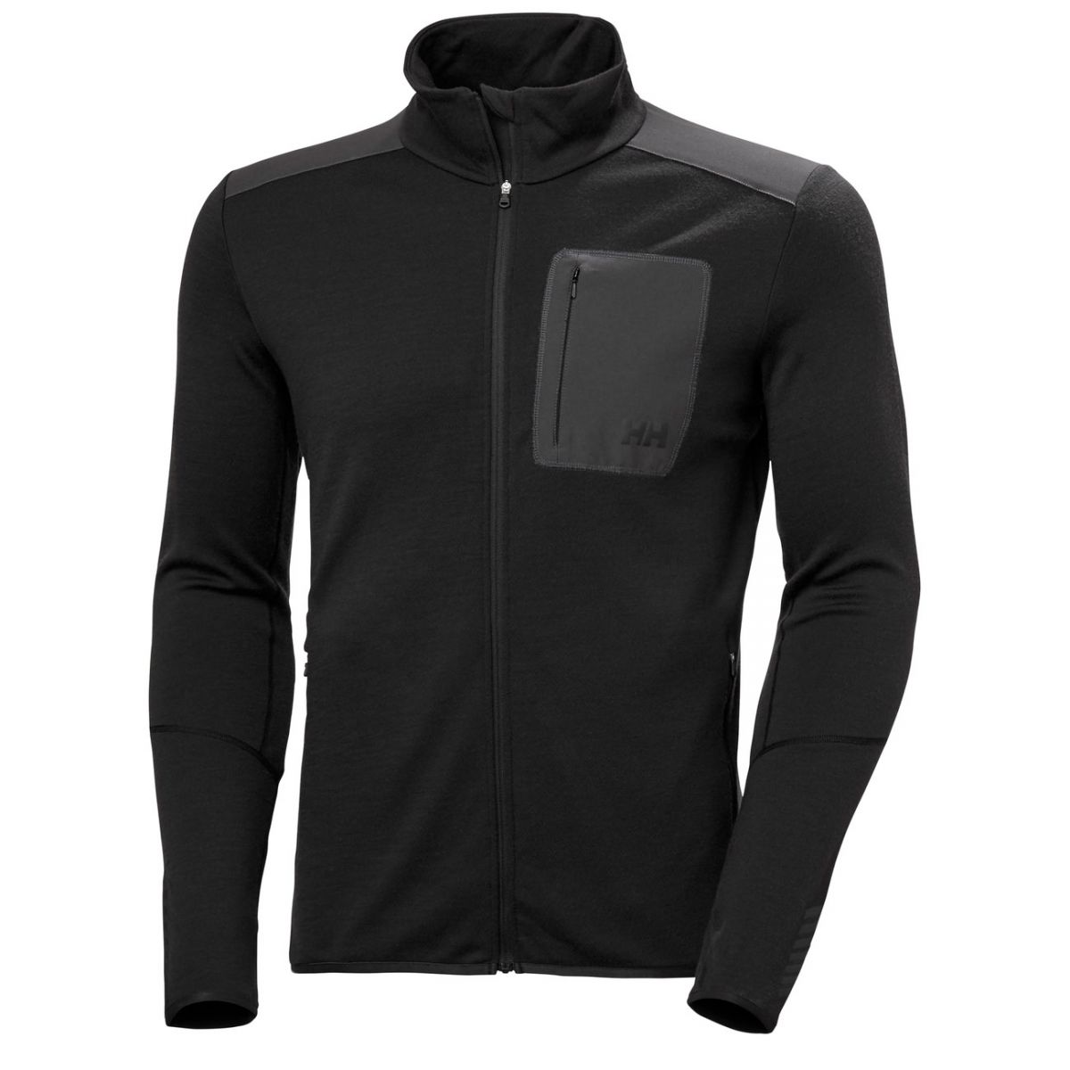 Helly Hansen Lifa Merino Midlayer, hombre, negro