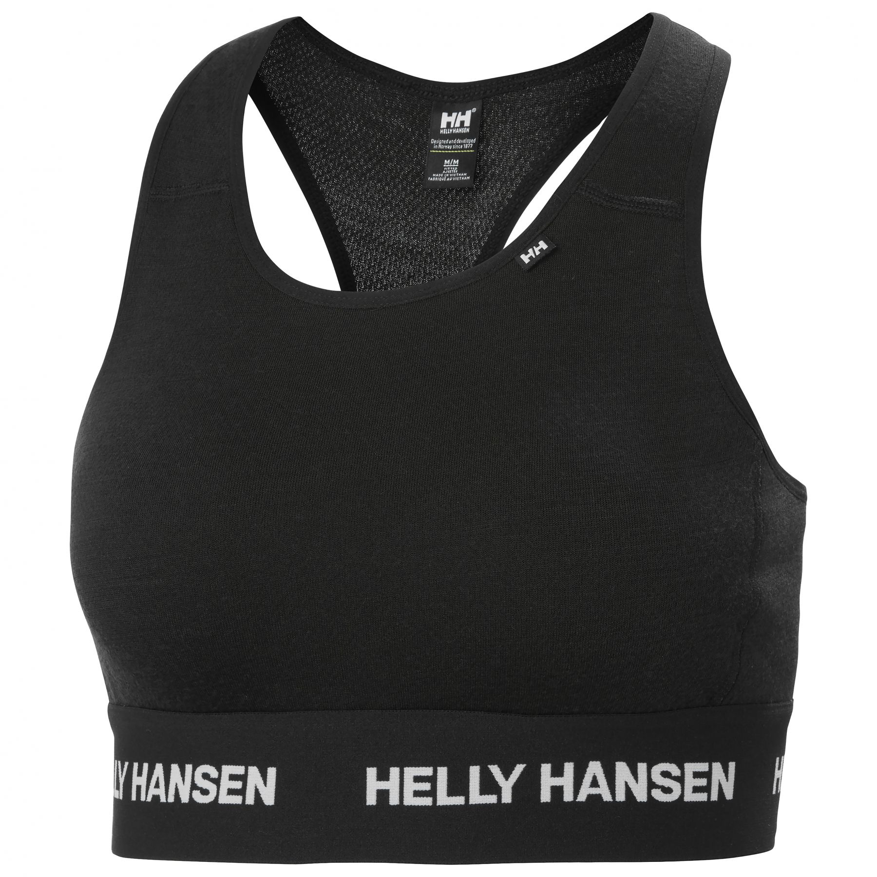 Helly Hansen Lifa Merino Midweight Bra, mujer, negro