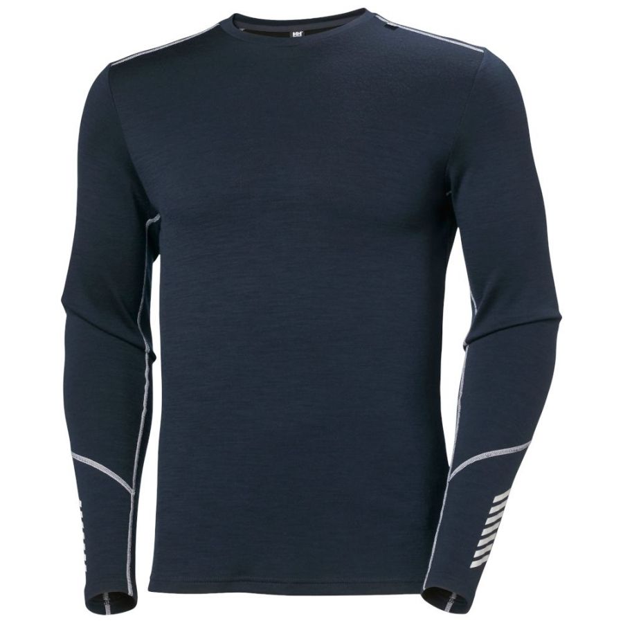 Helly Hansen Lifa Merino Midweight Crew, conjunto, hombre, navy