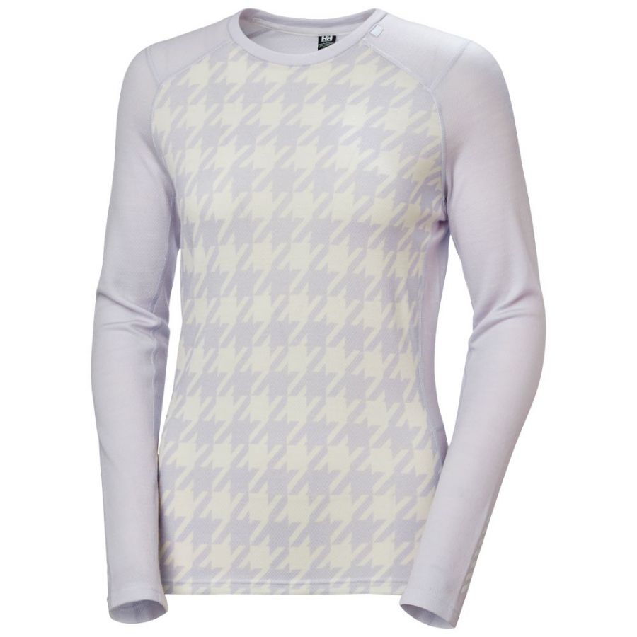 Helly Hansen Lifa Merino Midweight Graphic Crew, conjunto, mujer, lila claro