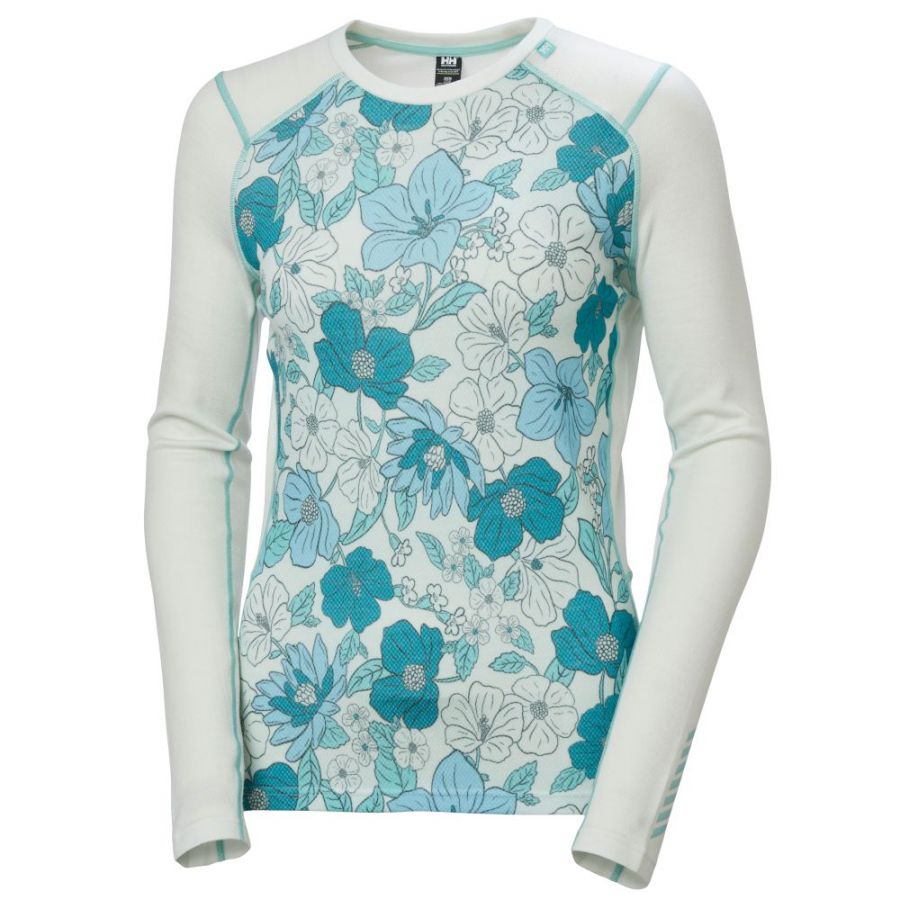 Lifa Merino Midweight Graphic Crew, conjunto, mujer, verde claro