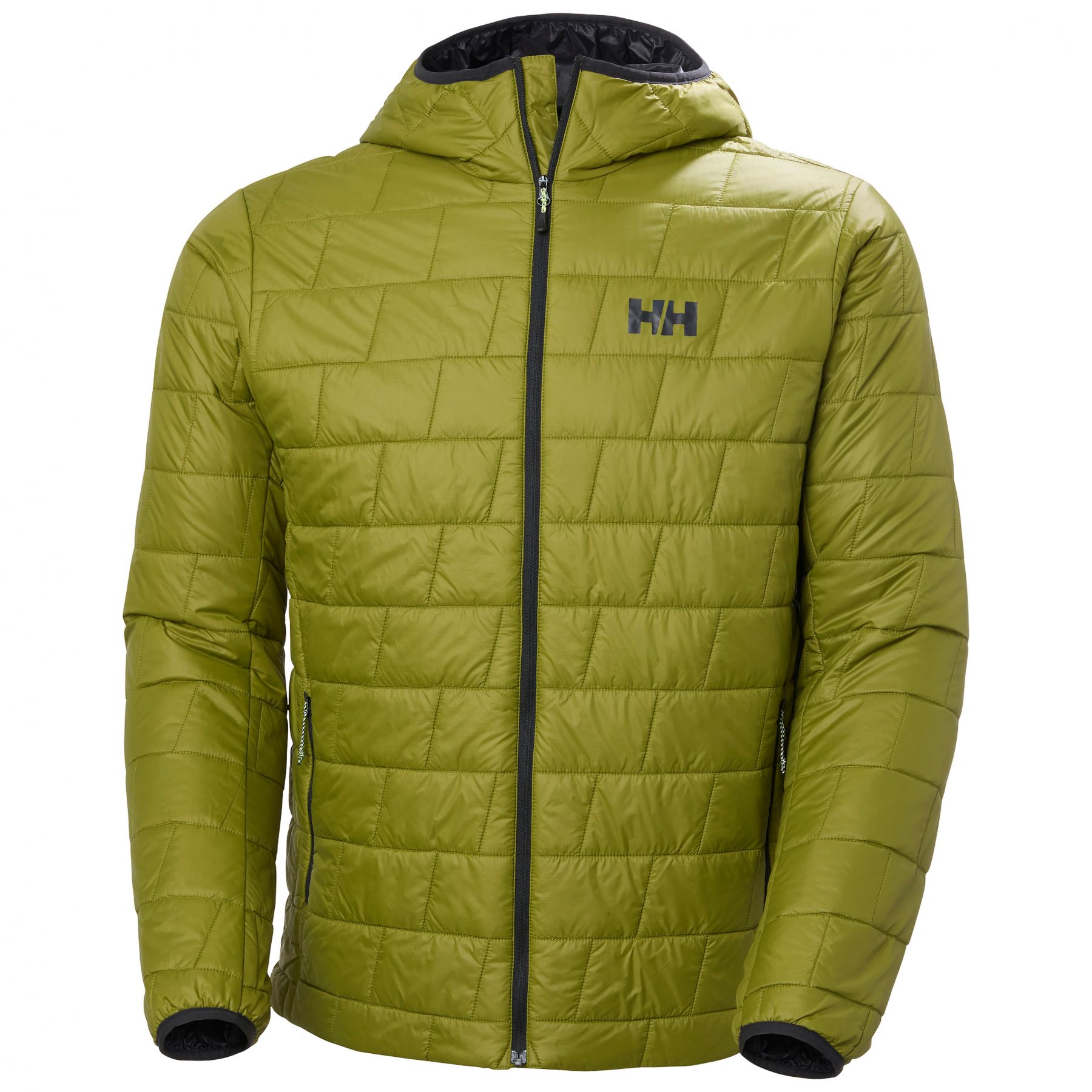 Helly Hansen Lifaloft Hooded, chaqueta acolchada de fibra, hombre, verde